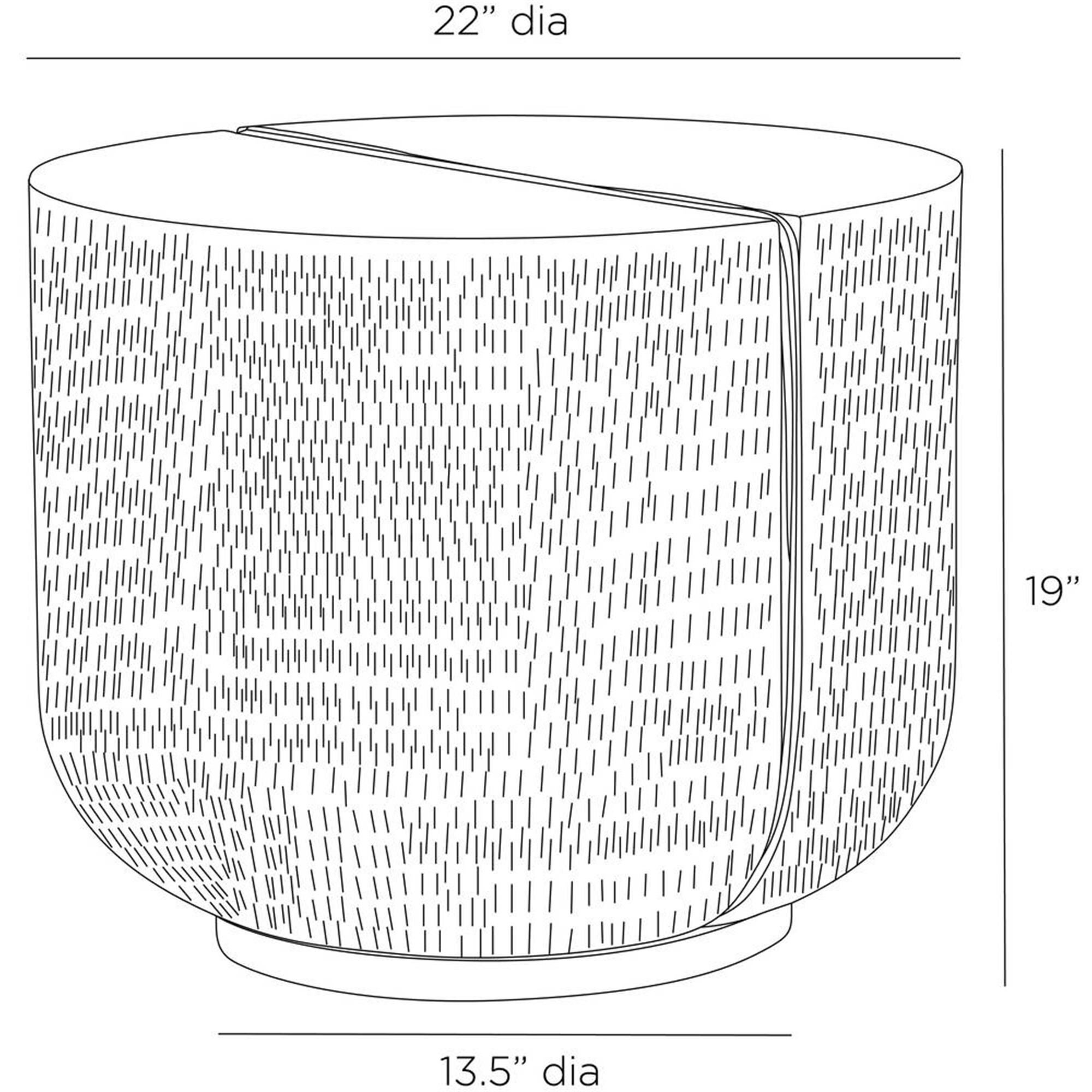 Fosser 22 Inch End Table by Arteriors Home