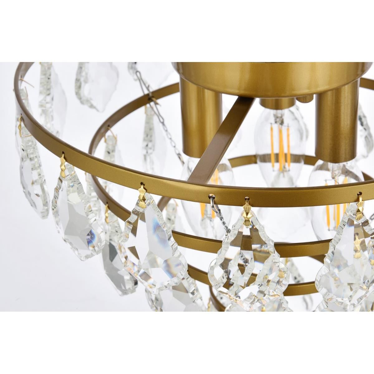 Ella 12 Inch 3 Light Flush Mount by Elegant Lighting