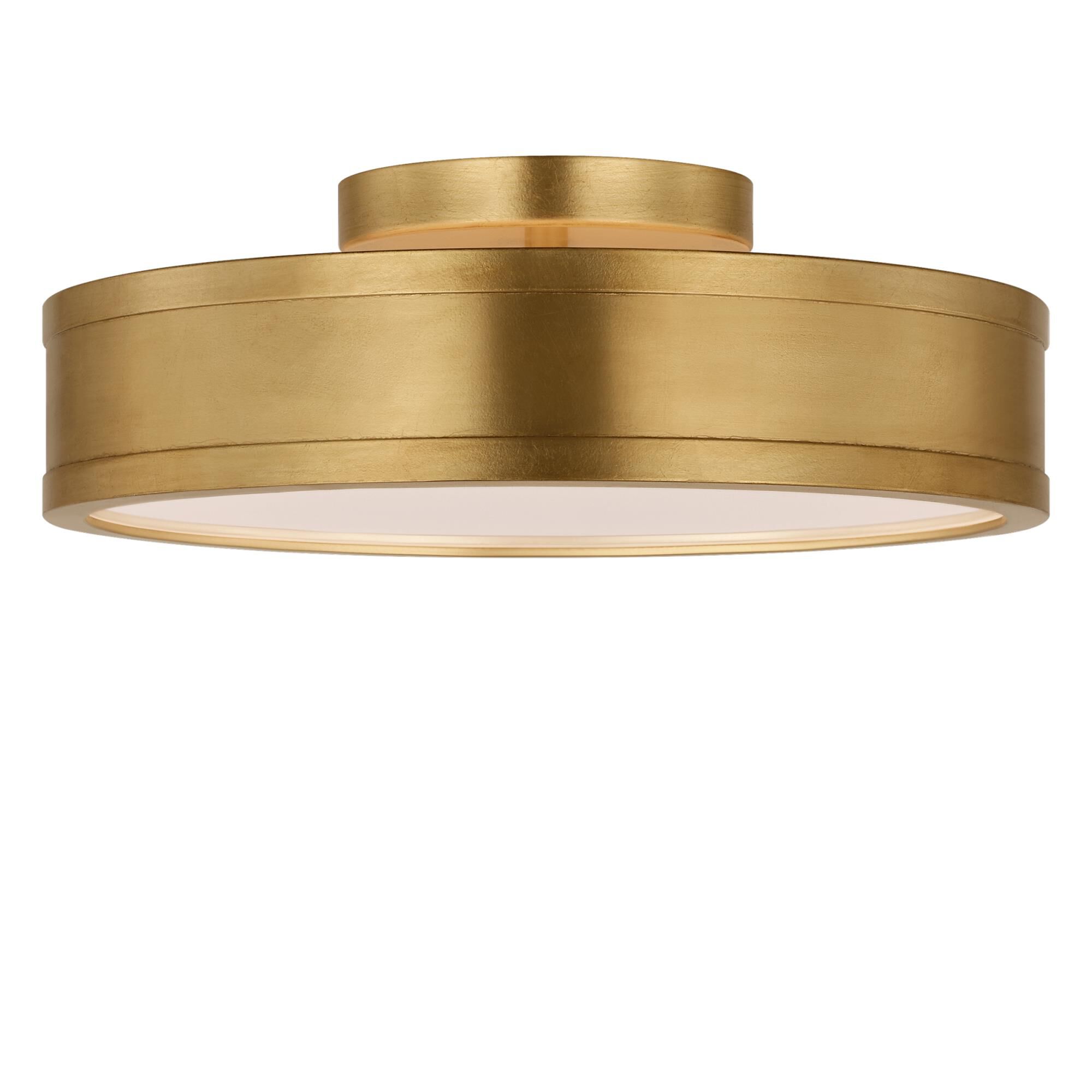 Shown in Gild finish and White glass