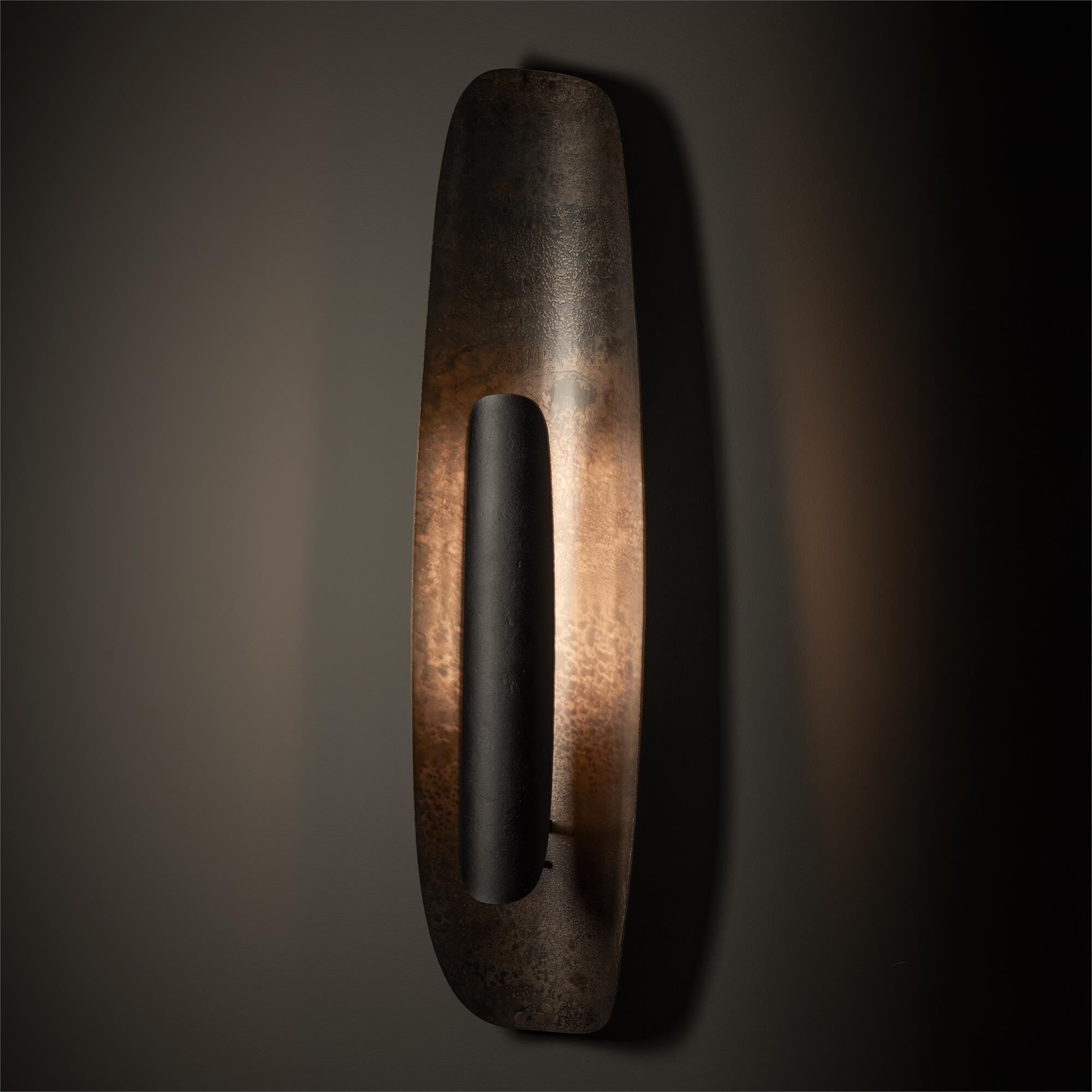 Shown in Black finish and Black Steel shade and Clear Steel accent