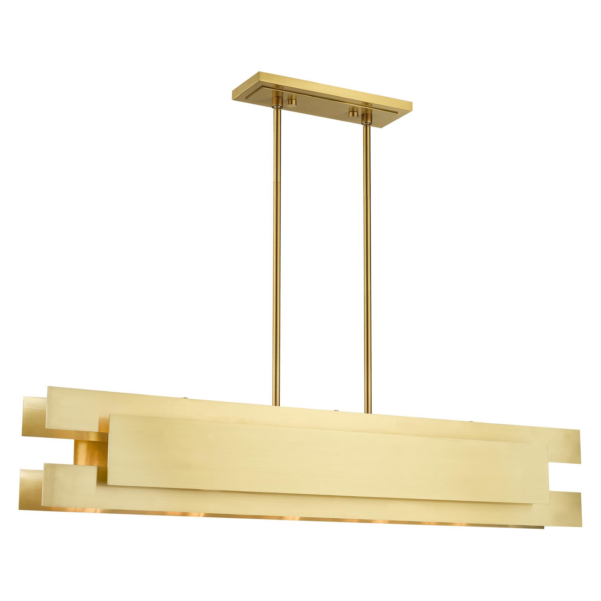 Shown in Satin Brass finish and Satin Brass Solid Brass shade