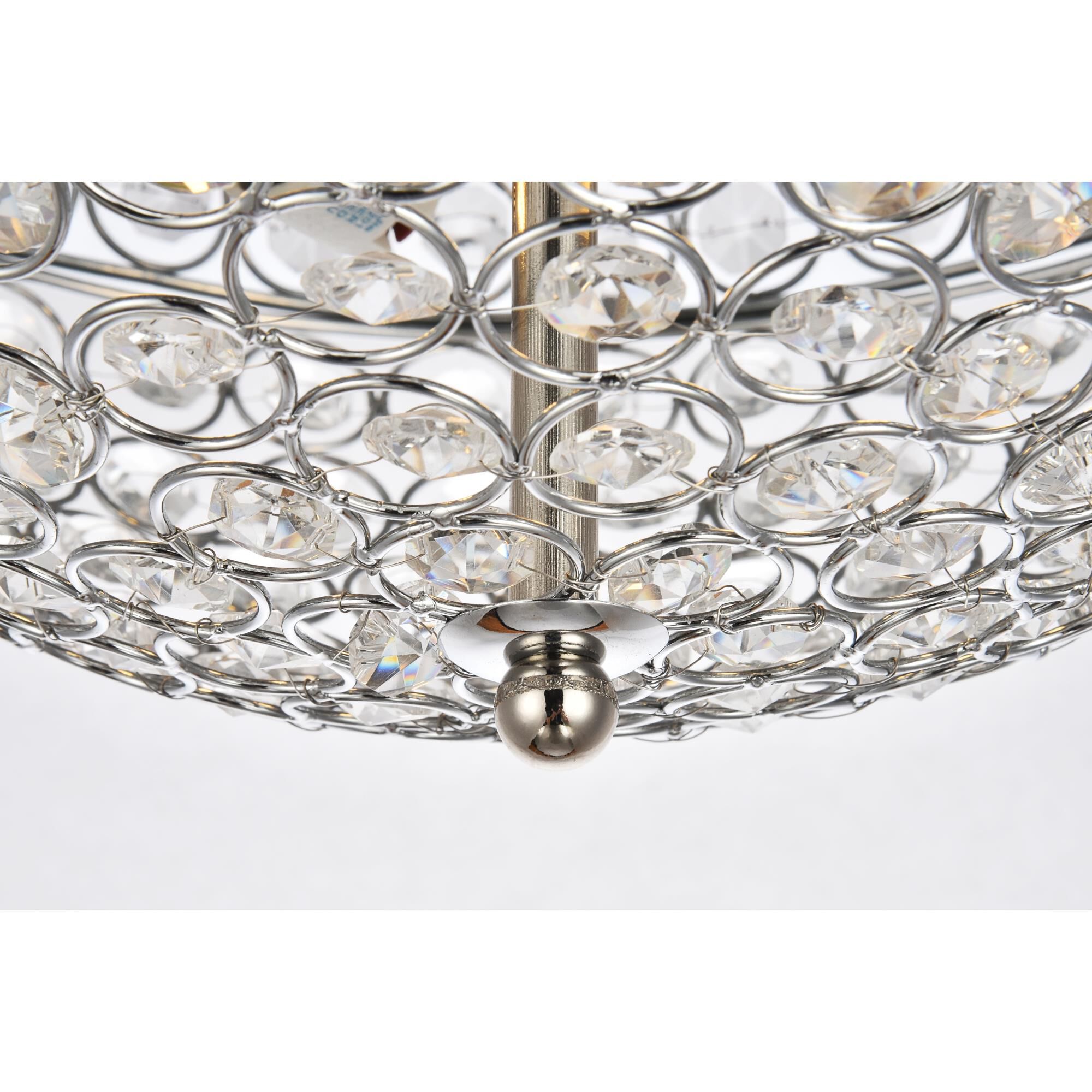 Shown in Chrome finish and Clear Royal Cut crystal