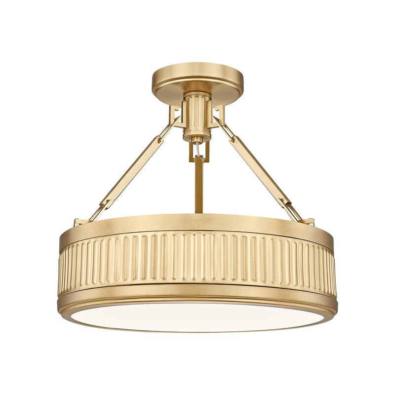 Quinn 15 Inch Semi Flush Mount by Z-Lite