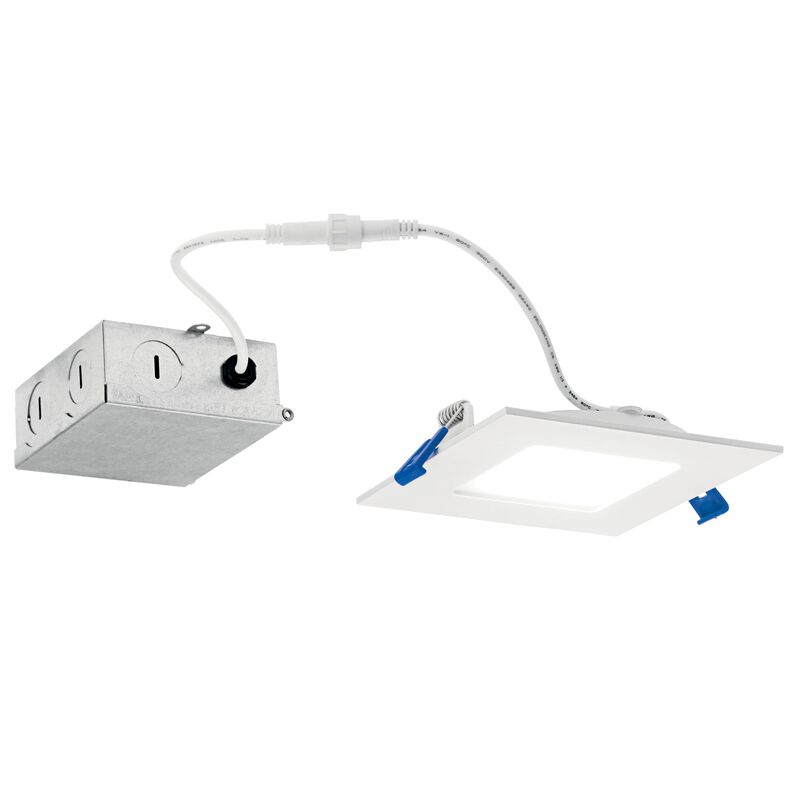 Direct To Ceiling Slim 4 Inch Outdoor Rated 1 Light Dimmable 9 Watt Recessed Single Spot Downlights LED by Kichler Lighting