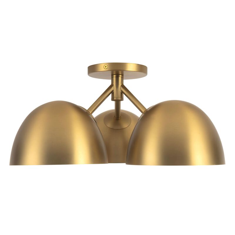 Ryan Pauly Fosso 17 Inch 3 Light Semi Flush Mount by Kuzco