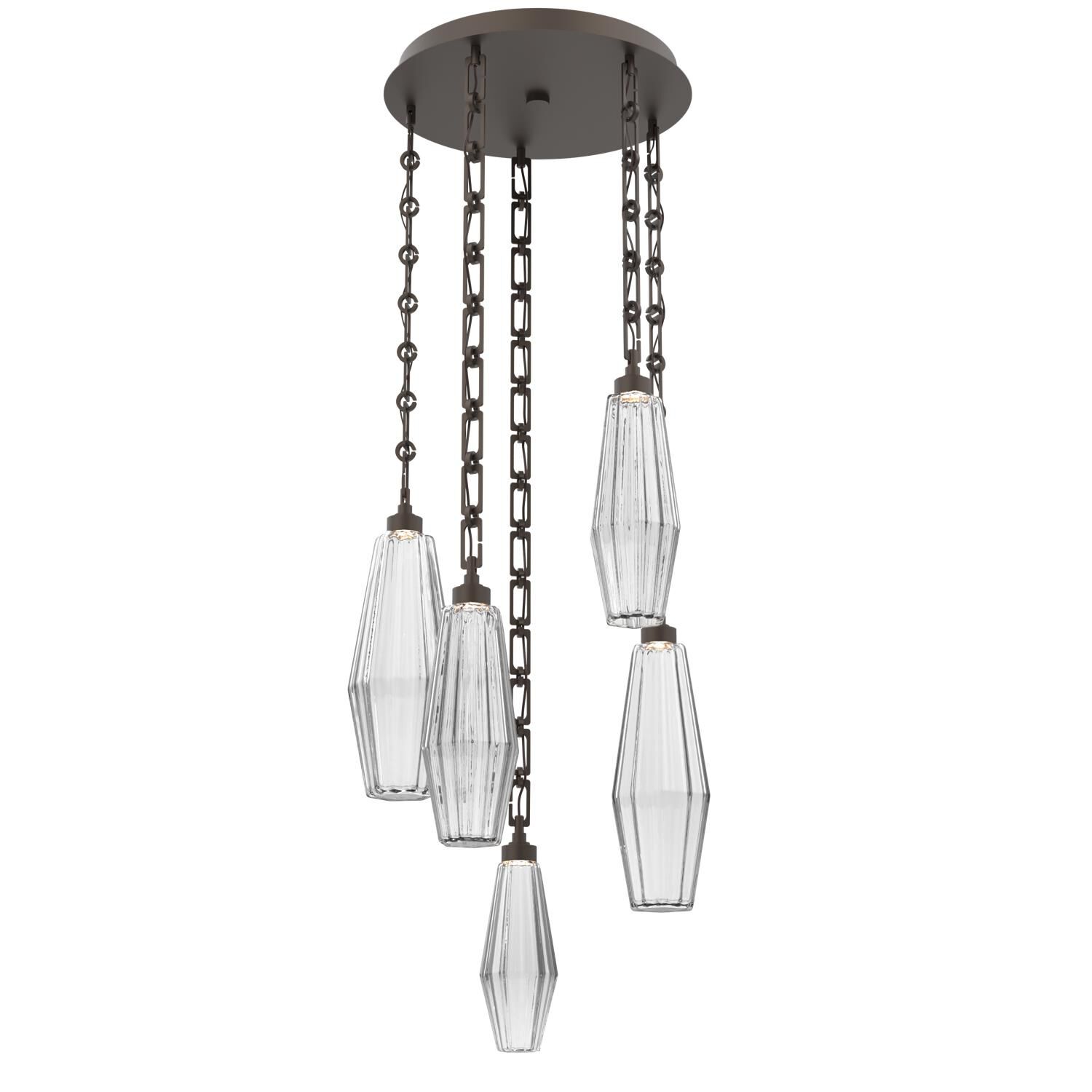 Shown in Flat Bronze finish and Clear glass