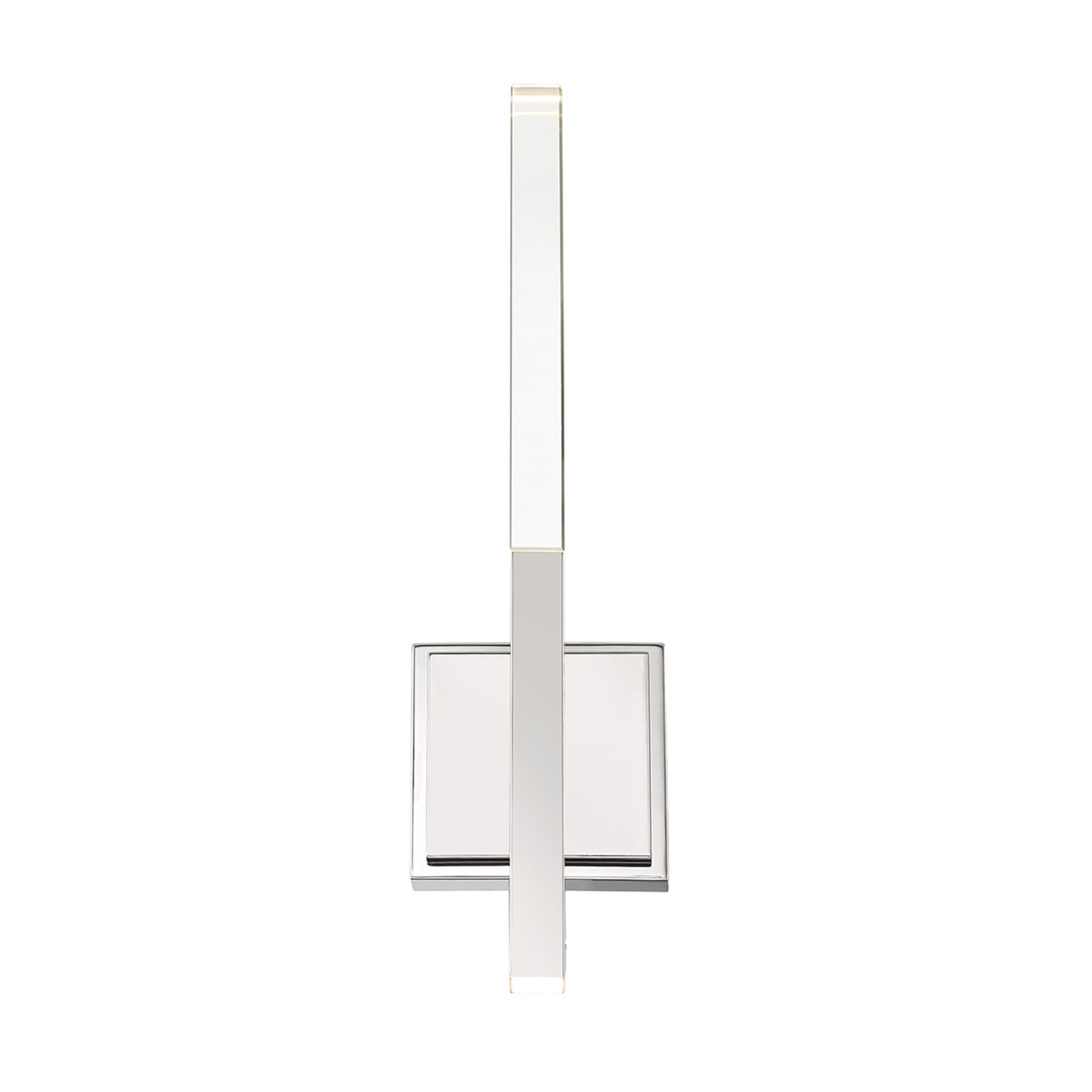 Shown in Polished Nickel finish and Clear Prism glass