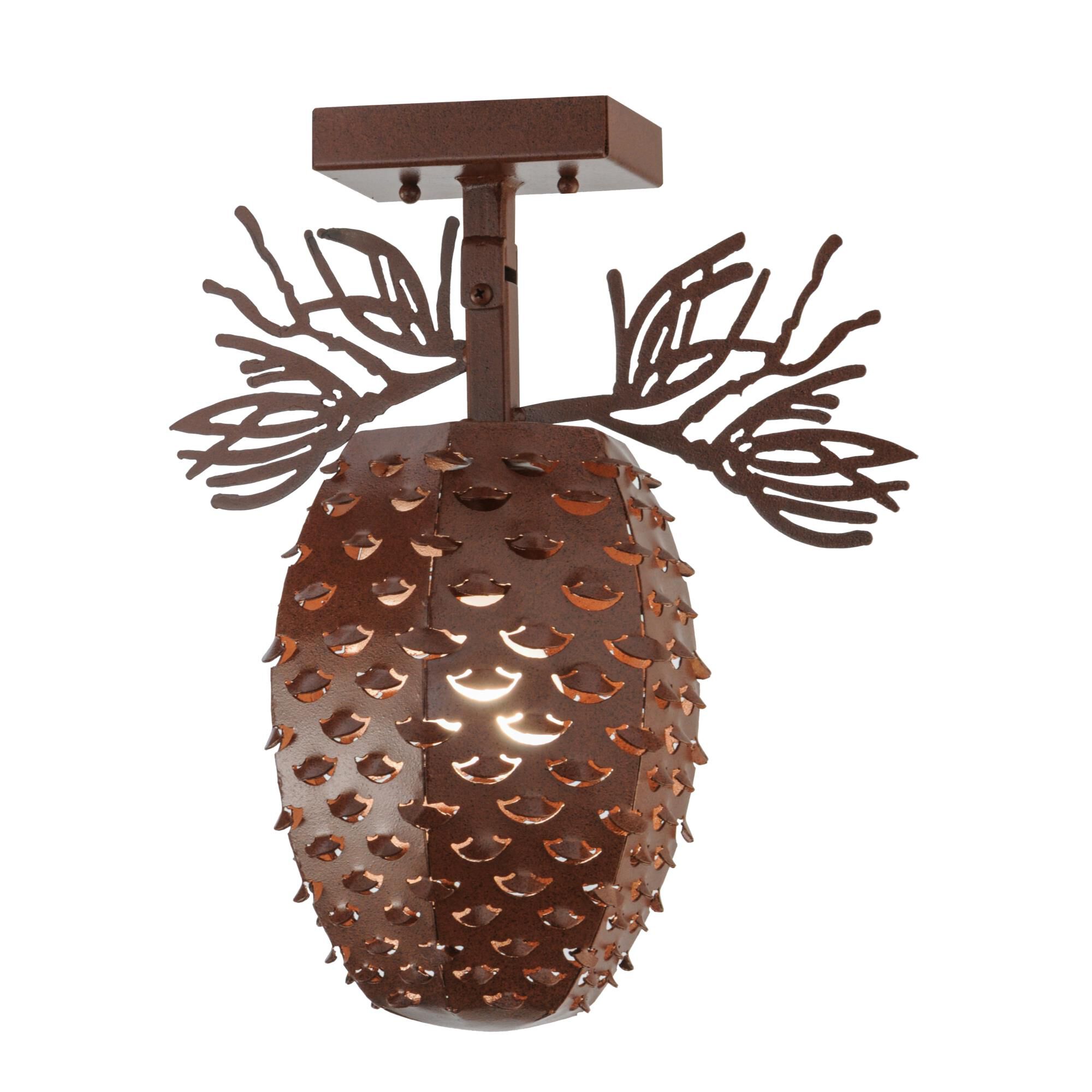 14 Inch 1 Light Semi Flush Mount by Meyda Lighting