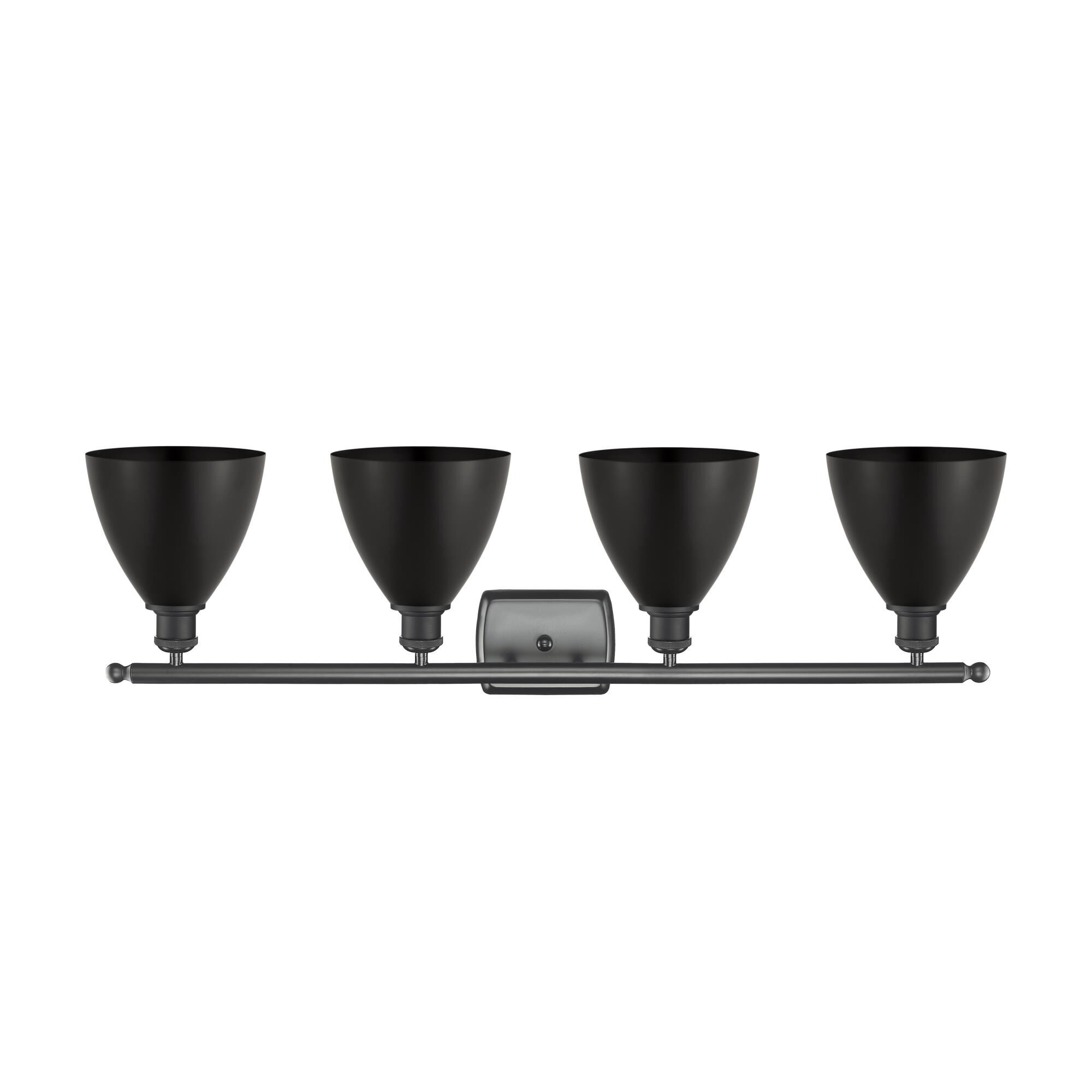 Shown in Matte Black finish and Matte Black Ballston Dome shade