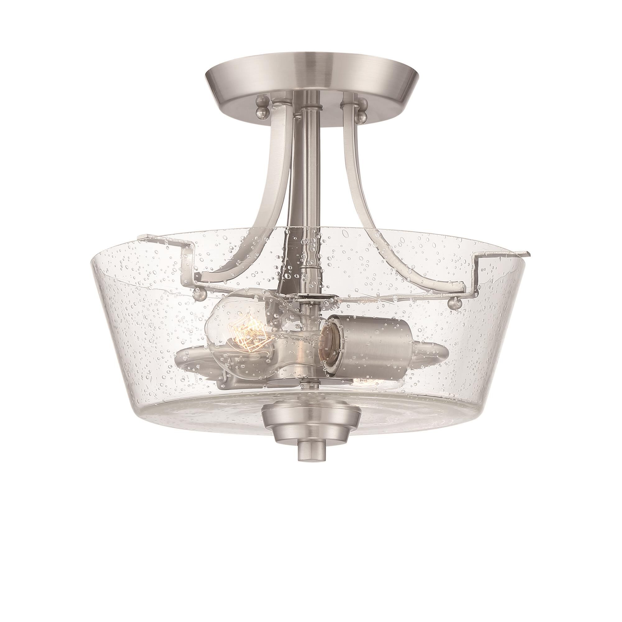 Grace 13 Inch 2 Light Semi Flush Mount by Craftmade