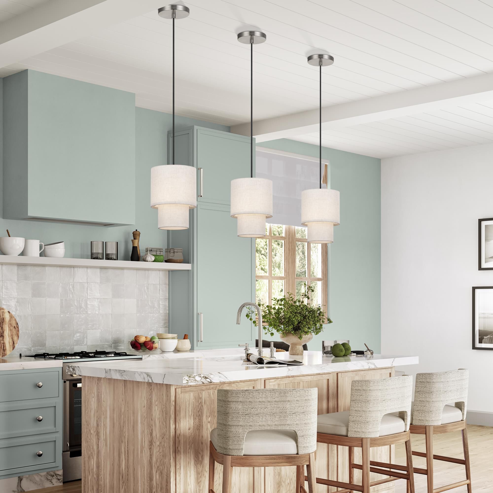 Monroe 7 Inch Mini Pendant by Livex Lighting