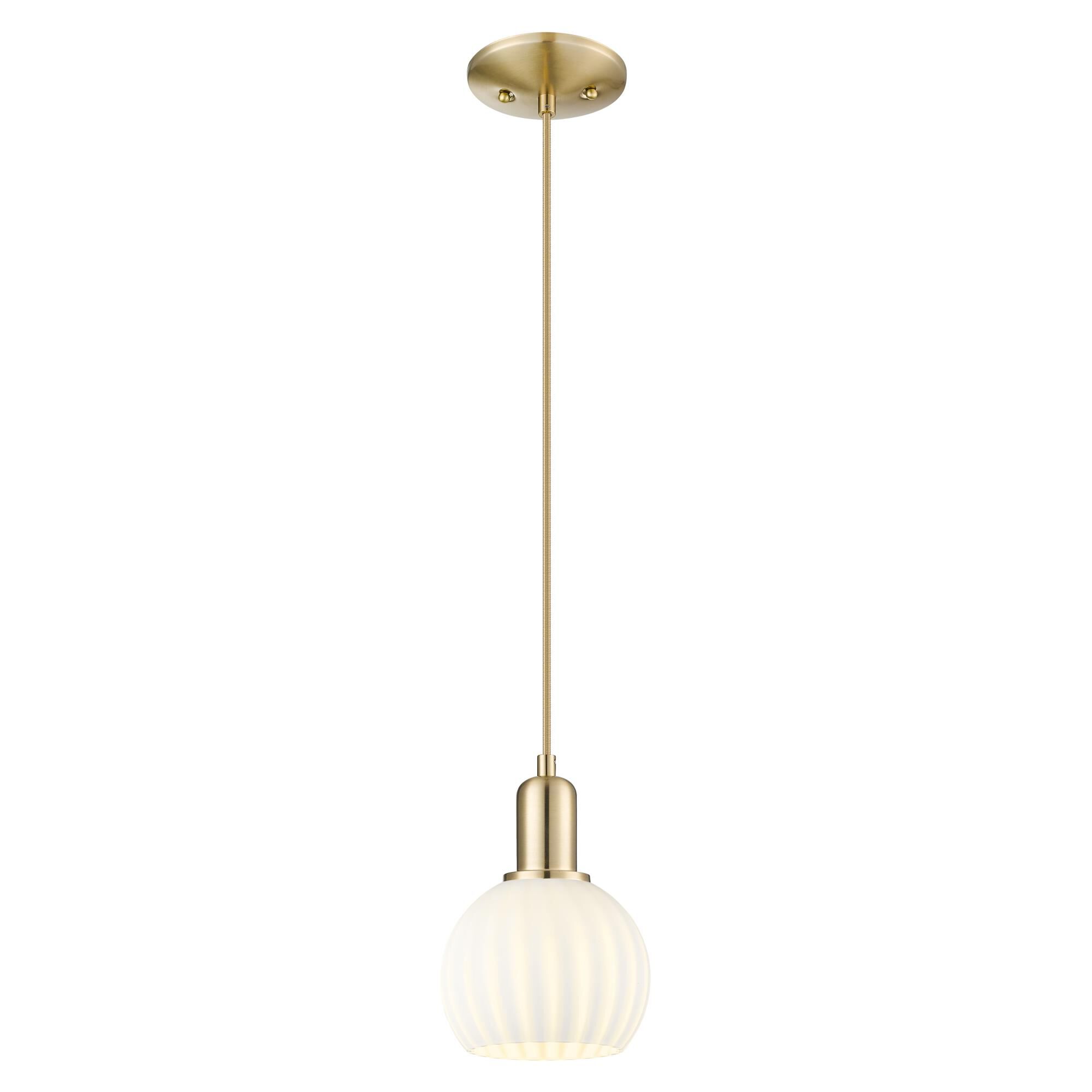 Bruno Marashlian White Venetian 6 Inch Mini Pendant by Innovations Lighting