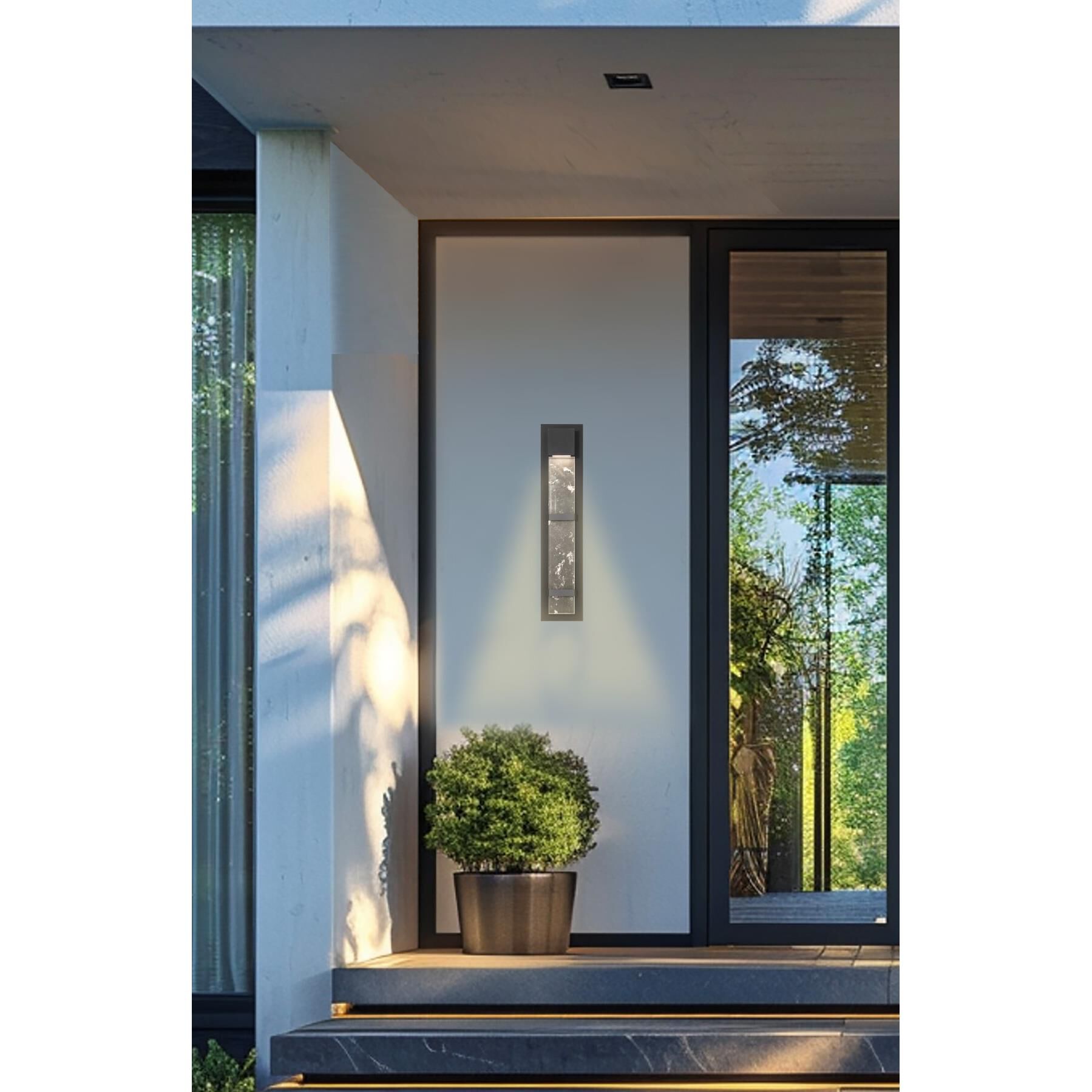 Shown in Sand Coal finish and Rock Crystalite glass