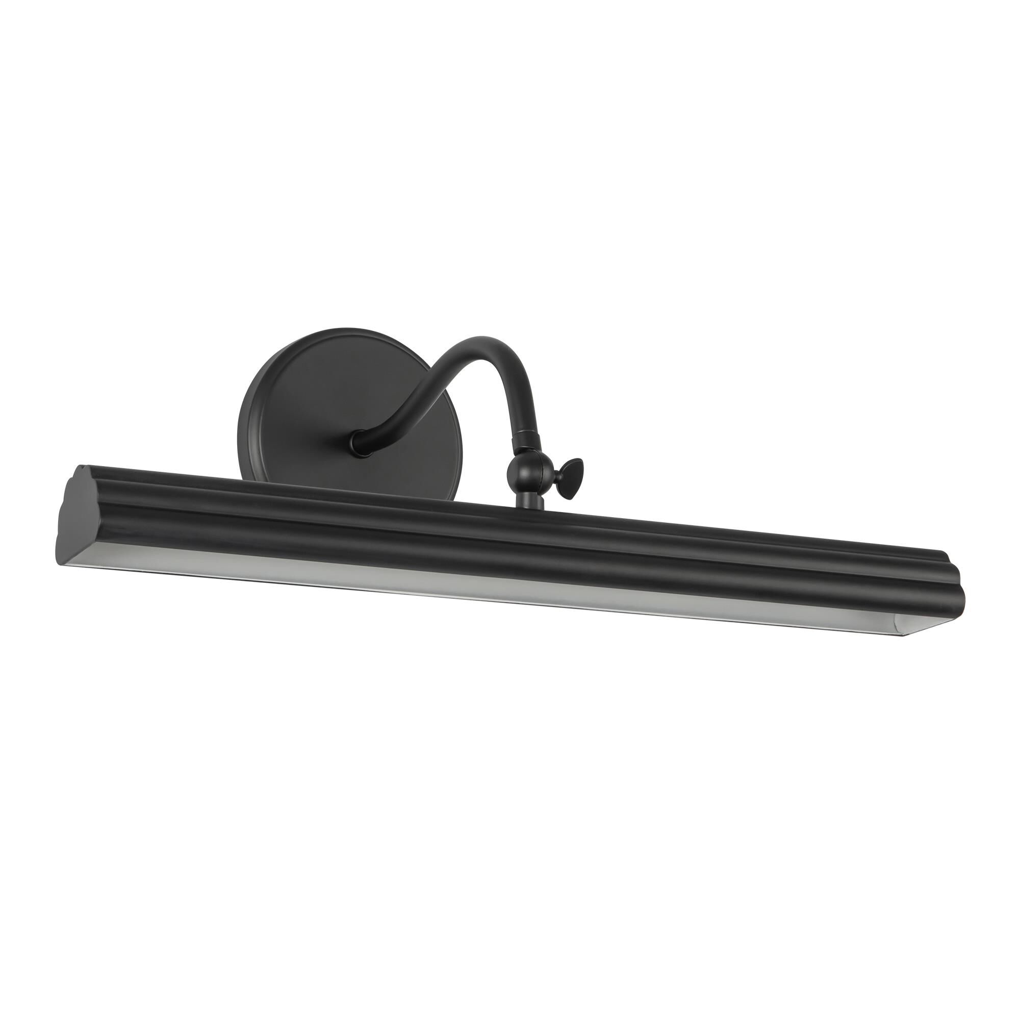 Shown in Matte Black finish and Frosted Acrylic Diffuser glass and Aluminum shade