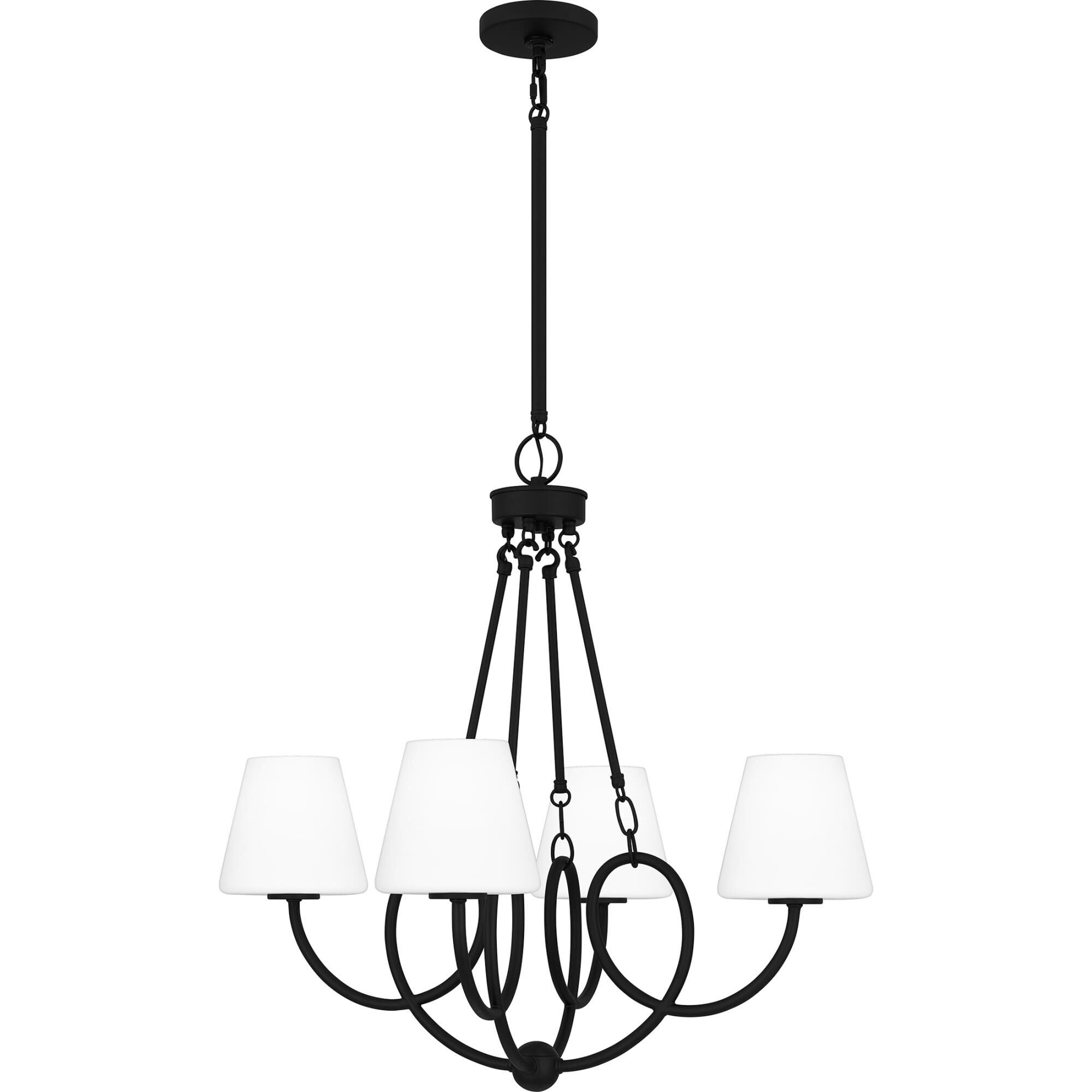 Atkins 27 Inch 4 Light Chandelier by Quoizel