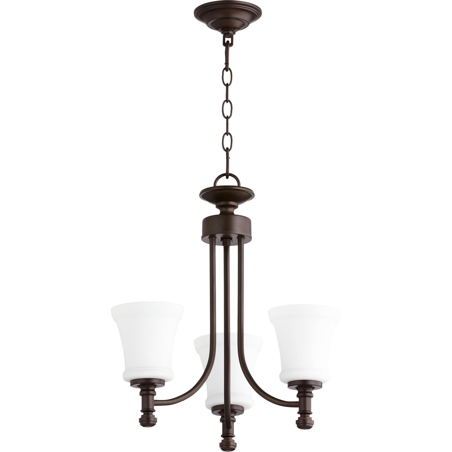 Rossington 18 Inch 3 Light Mini Chandelier by Quorum International