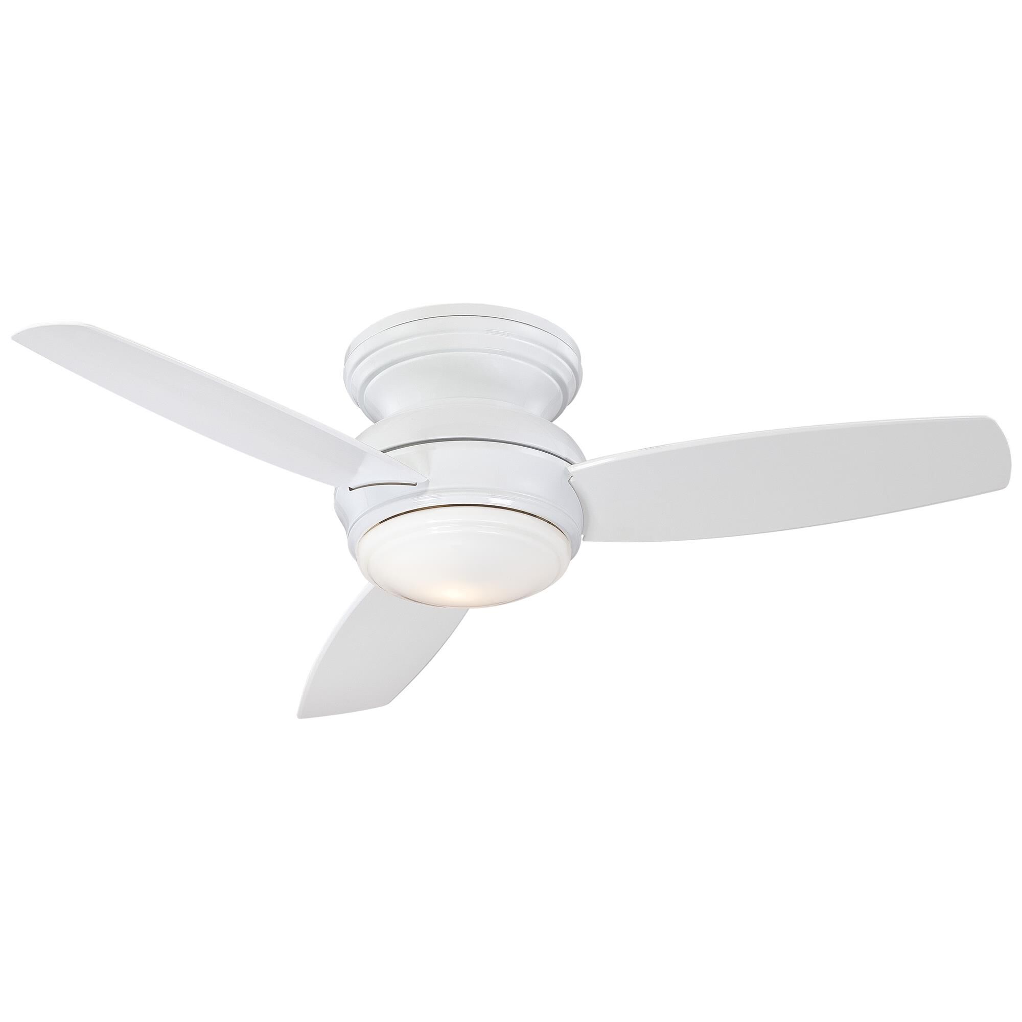 Traditional Concept 44 Inch Flush Mount Fan with Light Kit,