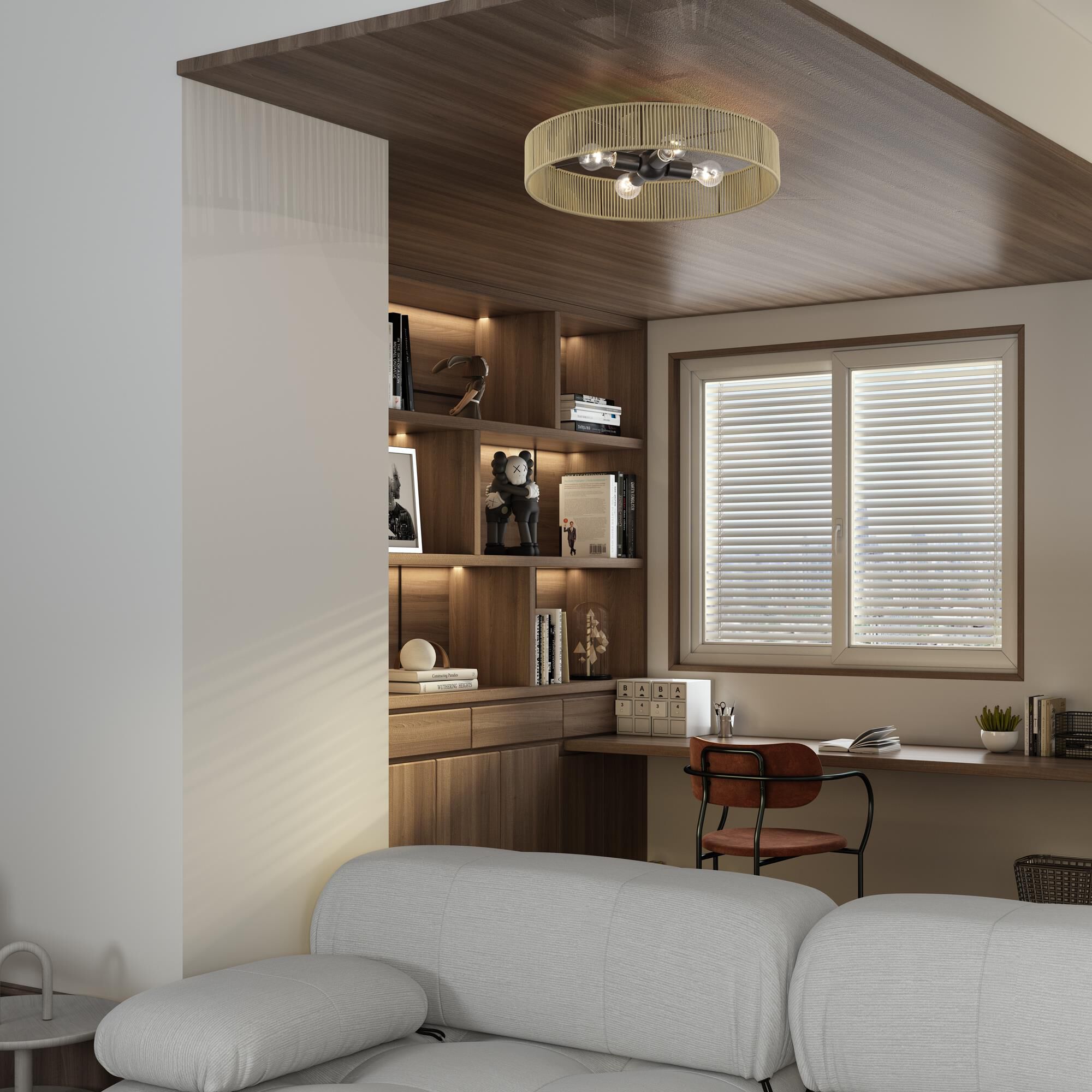 Goldiemesh 22 Inch Semi Flush Mount by Livex Lighting