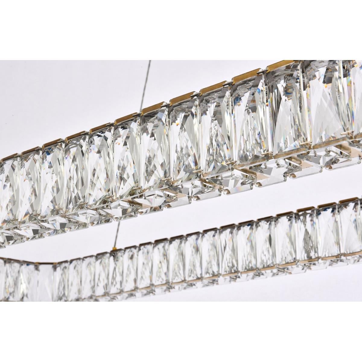 Elegant Lighting Monroe 50 Inch LED Linear Suspension Light