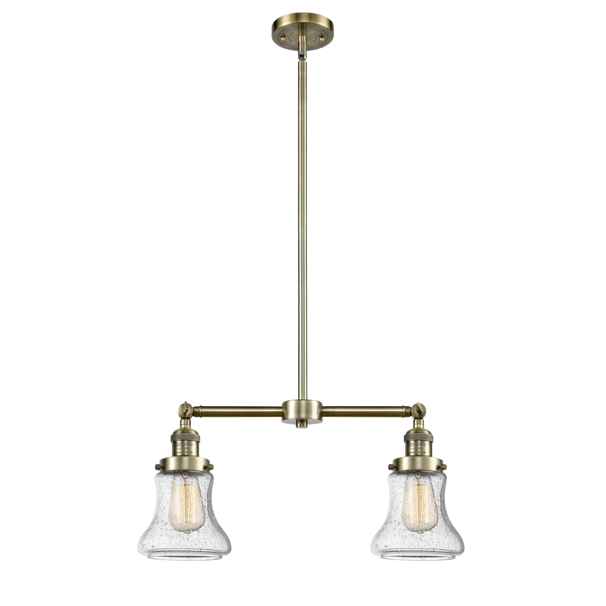Bruno Marashlian Bellmont 21 Inch 2 Light Mini Chandelier by Innovations Lighting