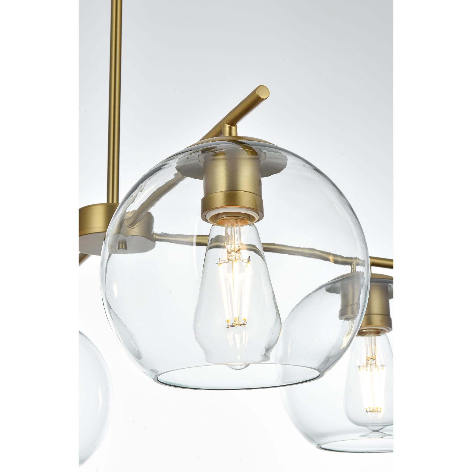 Shown in Satin Gold And Clear finish