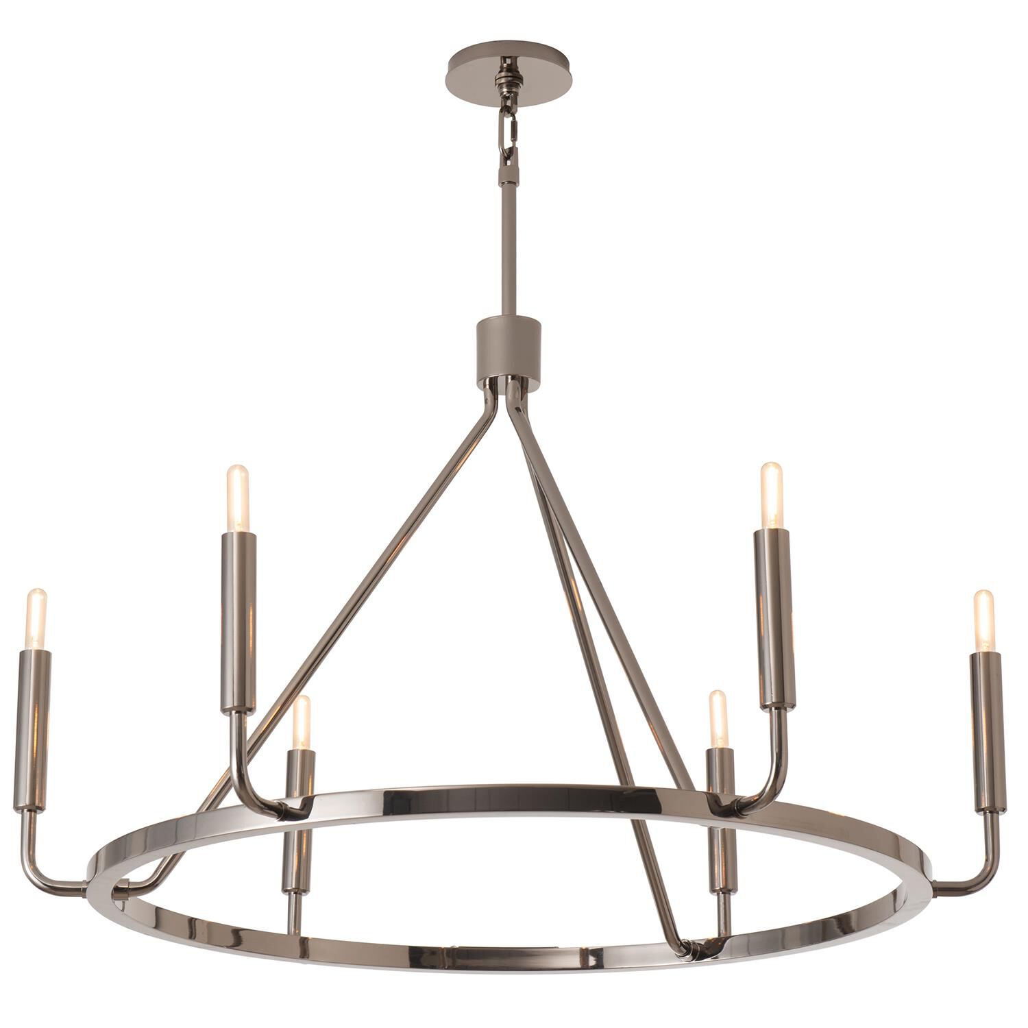 Mavisten Edition Carbonia 38 Inch Chandelier by Robert Abbey