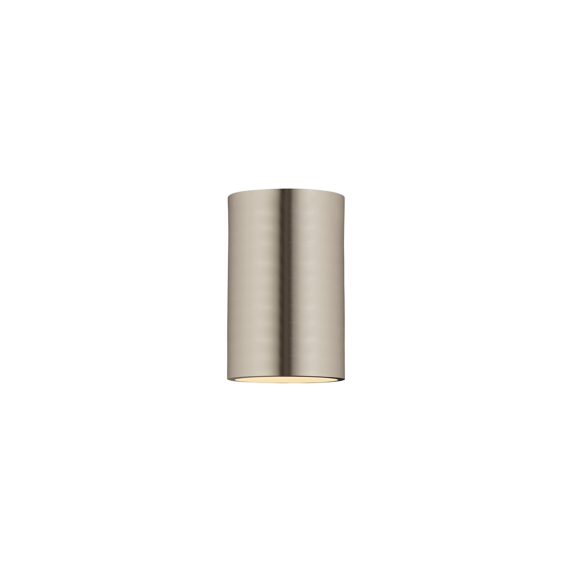 Shown in Brushed Nickel finish and Steel glass and Steel shade