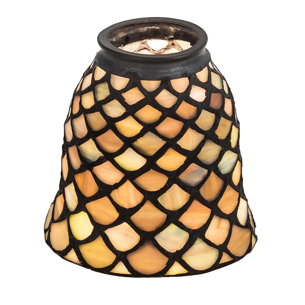 Tiffany Fishscale 4 Inch Fan Glass by Meyda Lighting