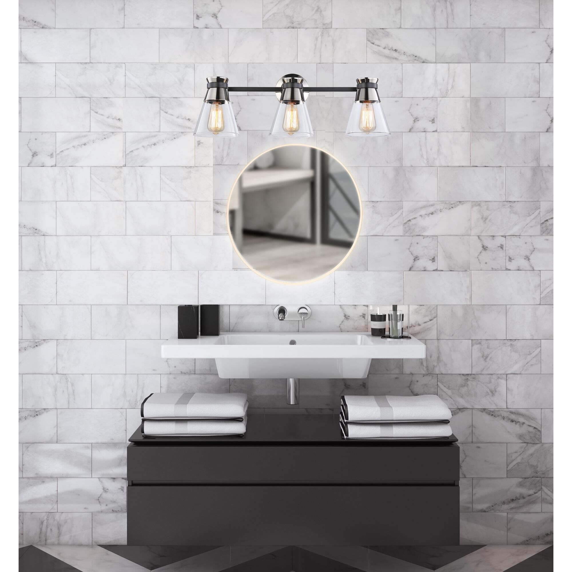 Kevin Kraemer Kanata 26 Inch 3 Light Bath Vanity Light,