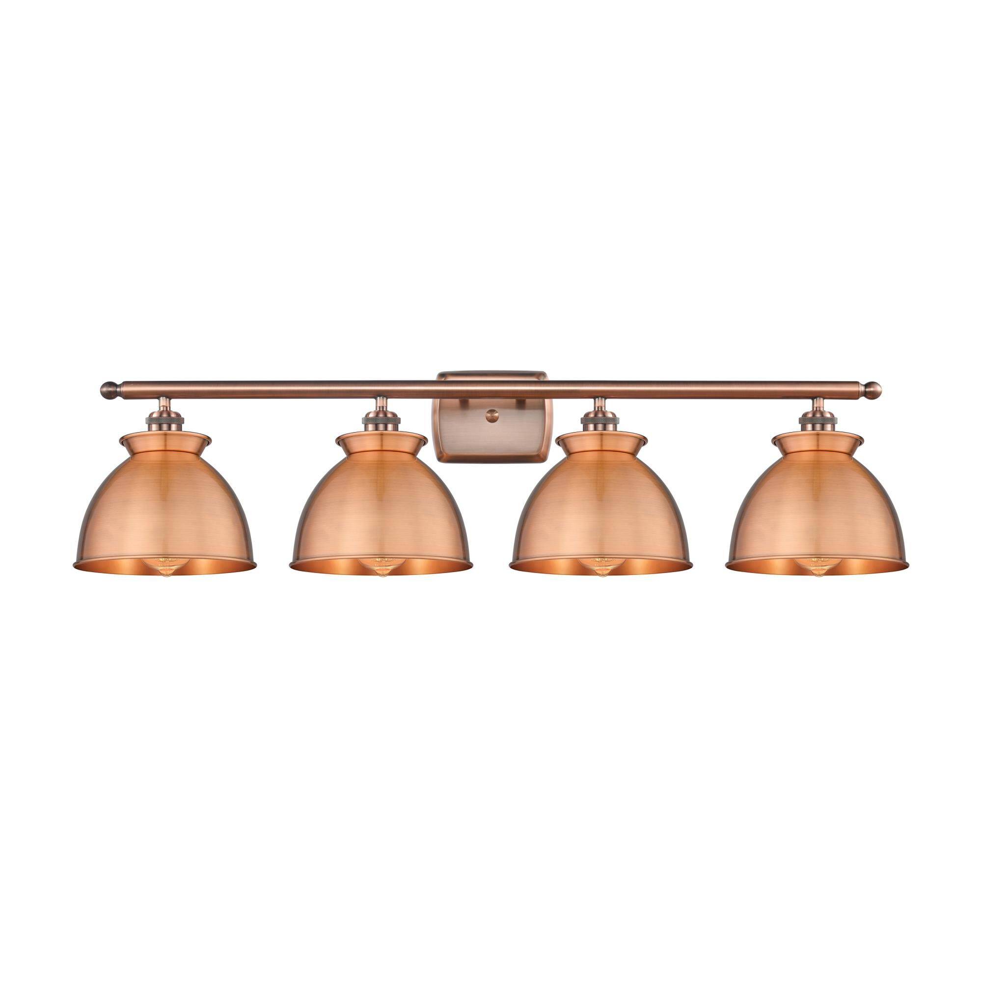 Shown in Antique Copper finish and Antique Copper shade