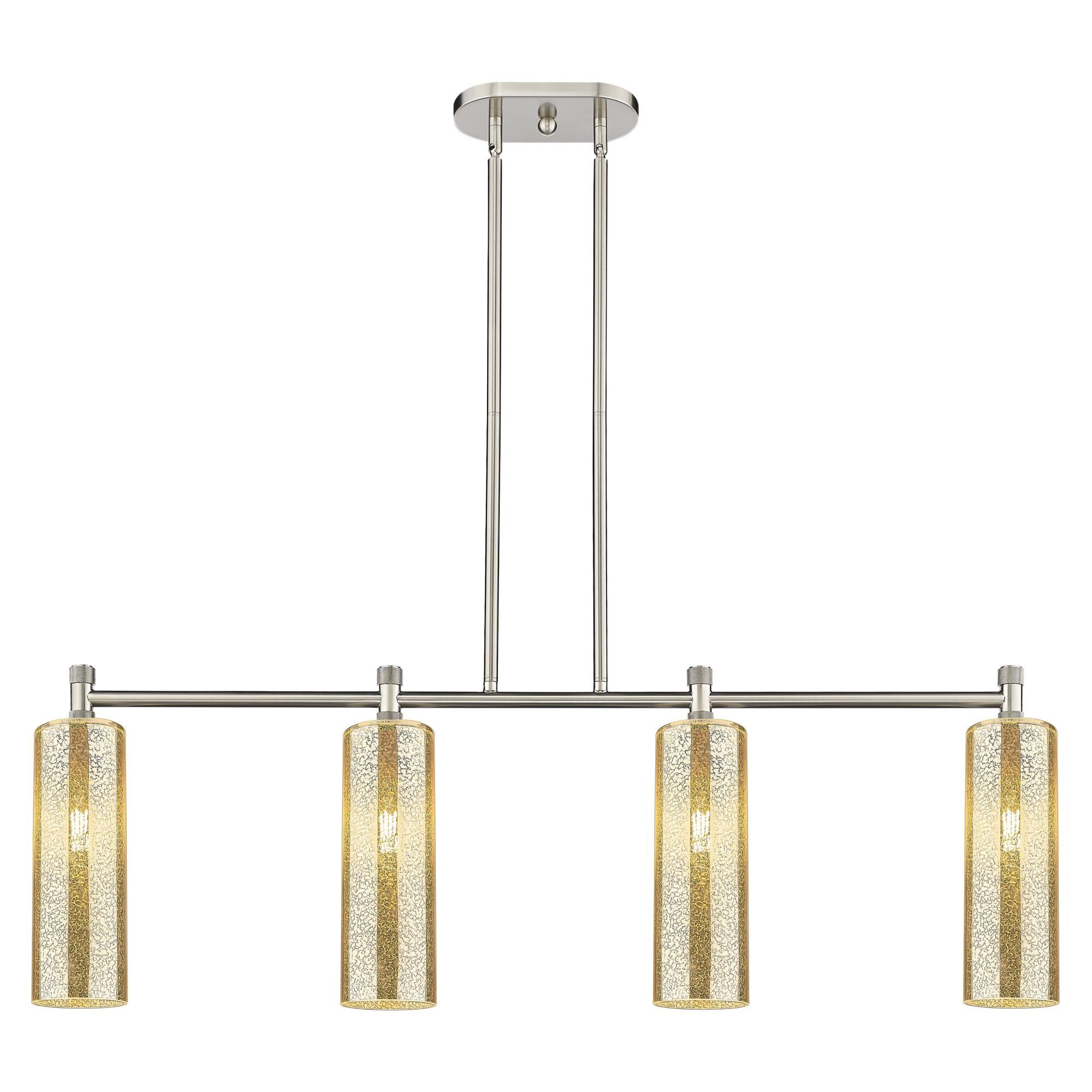 Shown in Satin Nickel finish and Mercury glass