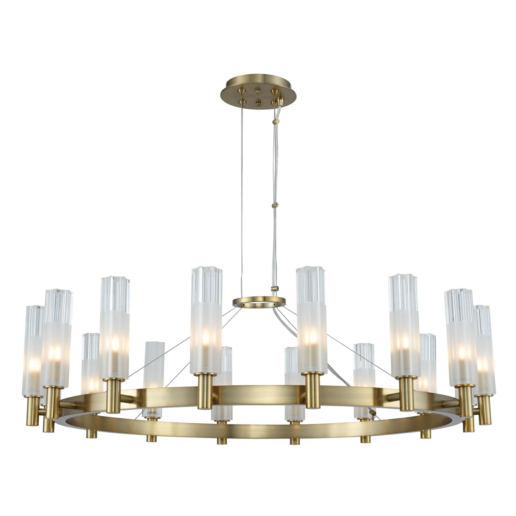 Lorne 34 Inch 16 Light LED Chandelier by Kalco Lighting