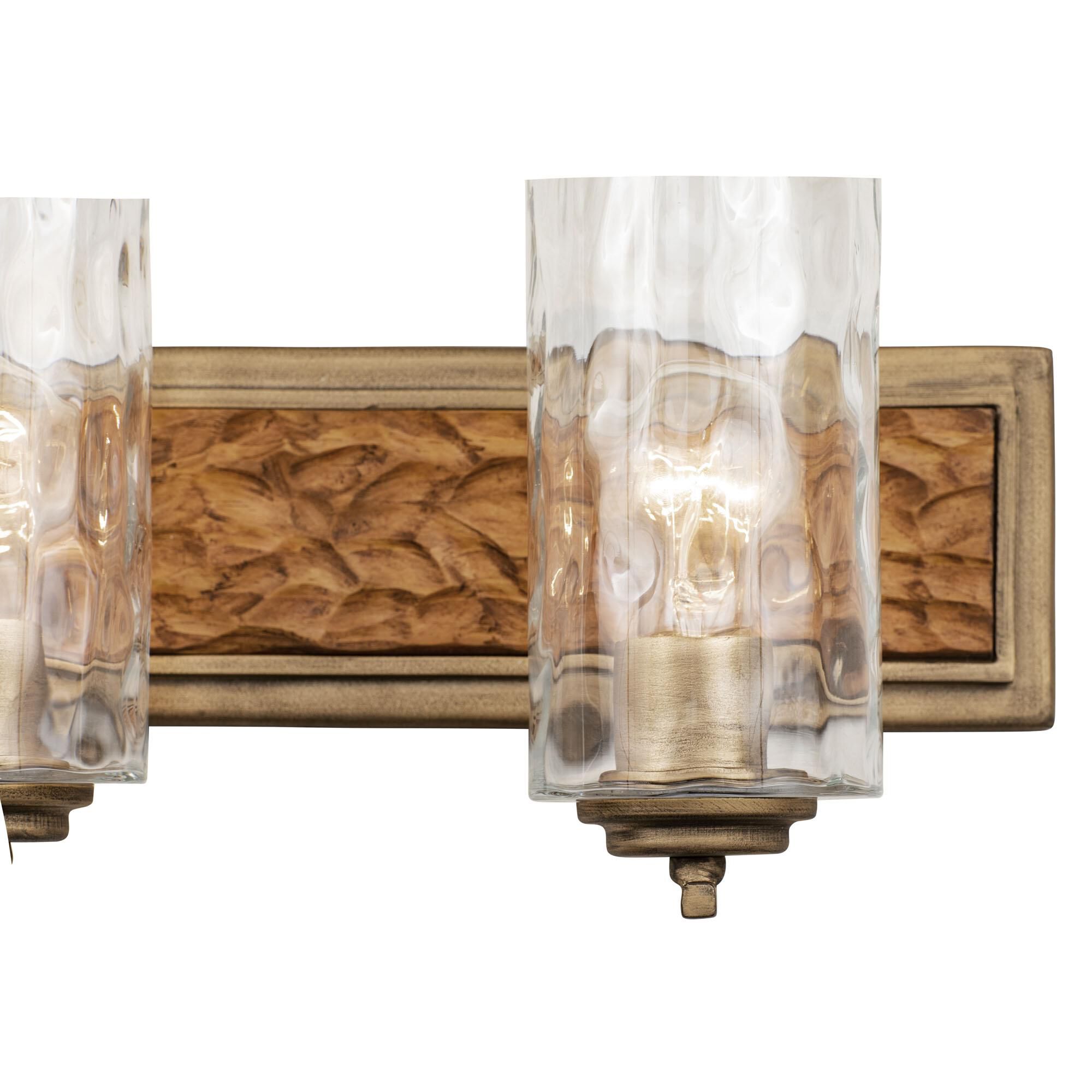Shown in Havana Gold and Cinnamon finish and Clear Thumbprint glass