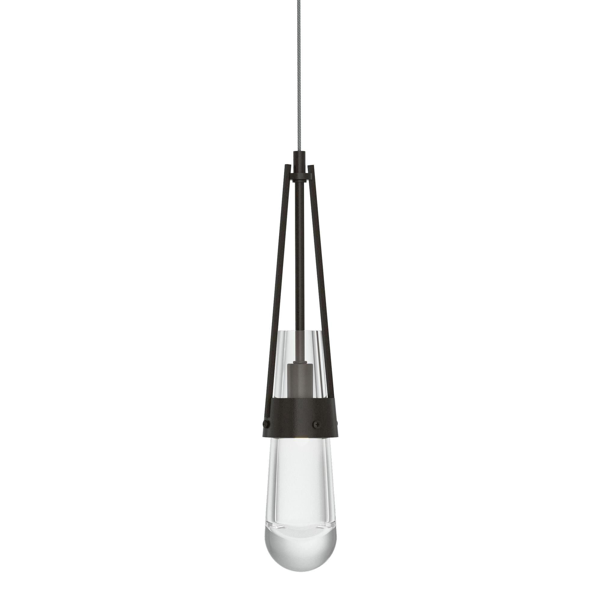 Shown in Oil Rubbed Bronze finish and Clear glass