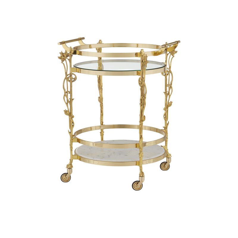 Fiore Bar Cart by Currey & Company