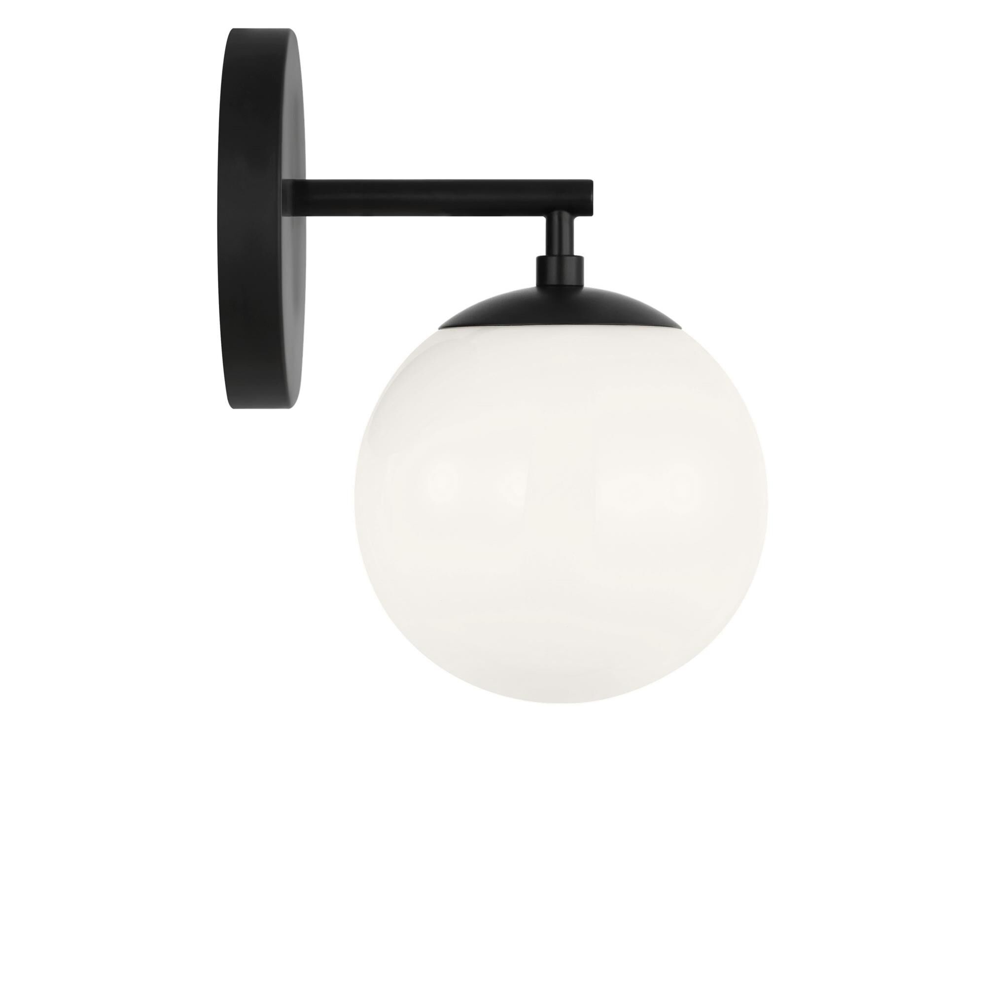 Shown in Midnight Black finish and Clear White glass