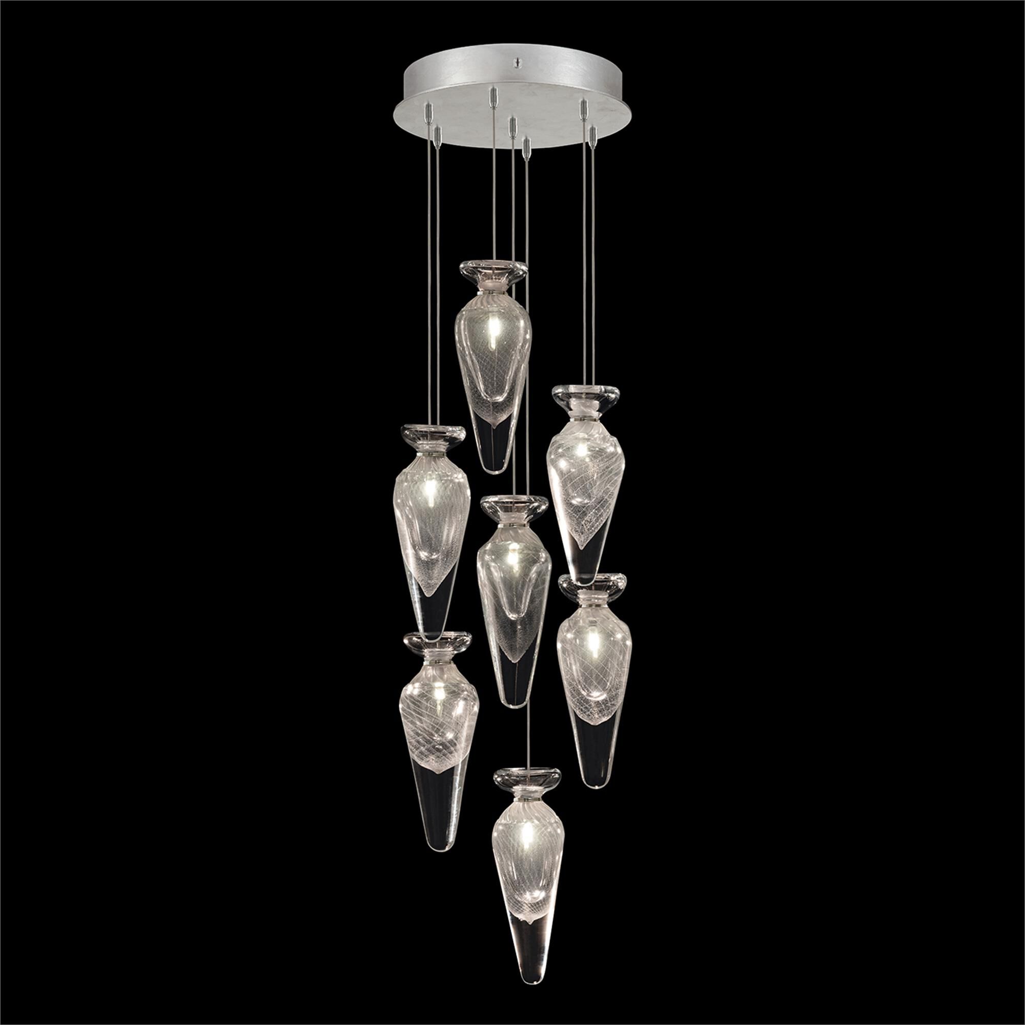 Shown in Silver finish and Clear Tear glass