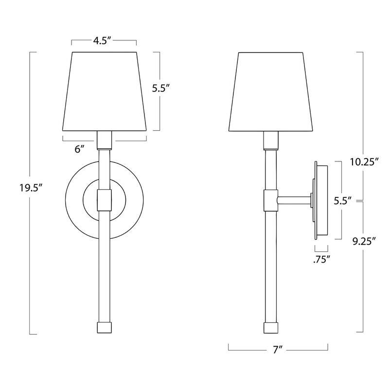 Auburn Medium Wall Sconce by Regina Andrew