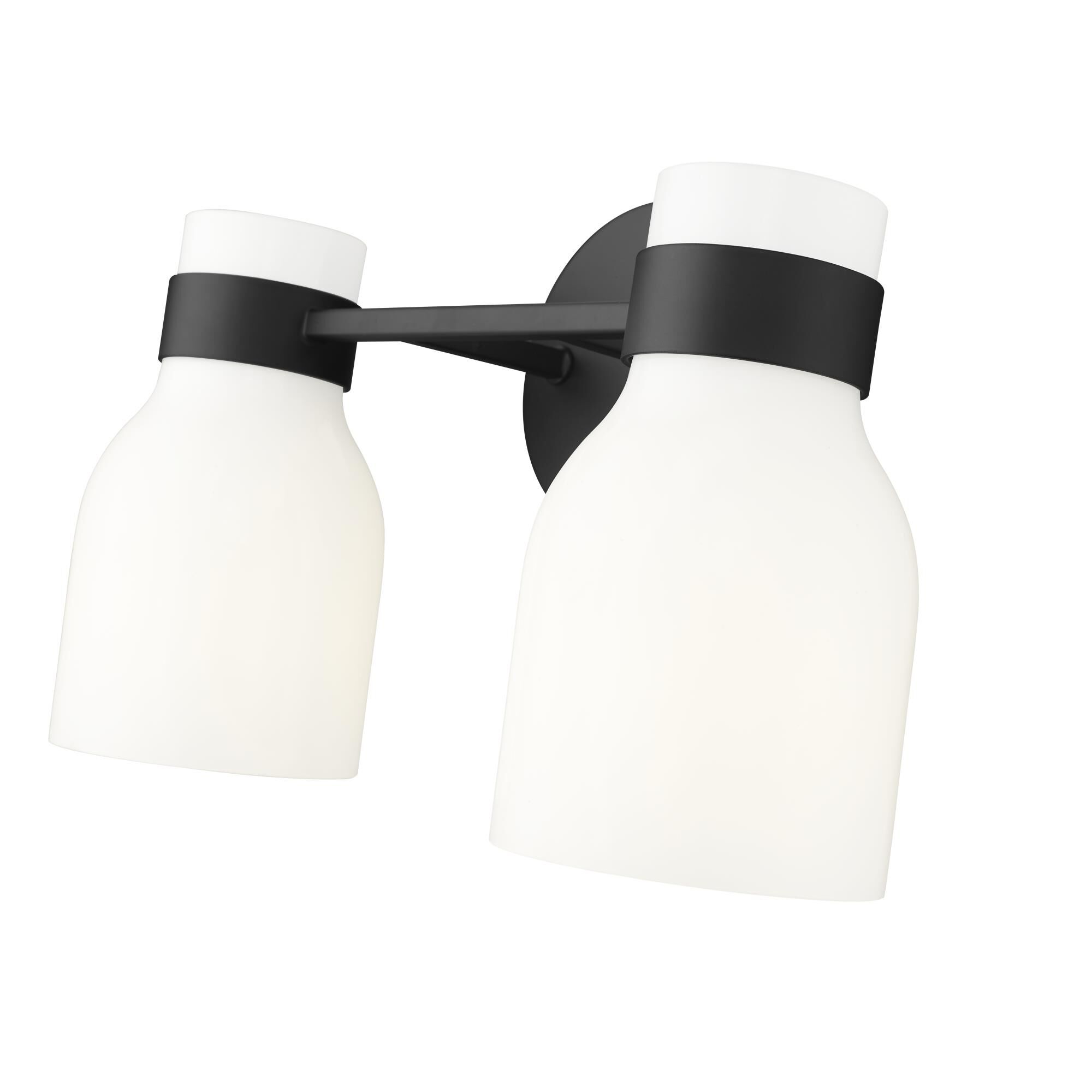 Shown in Matte Black finish and Opal Shiny glass