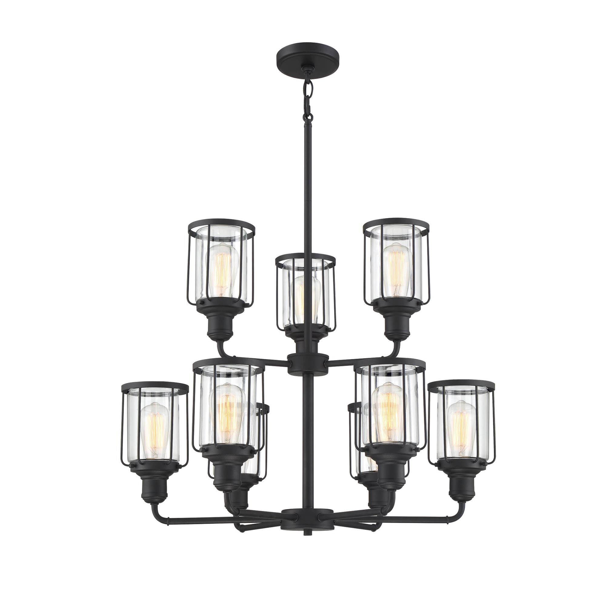 Ludlow 28 Inch 9 Light Chandelier by Quoizel