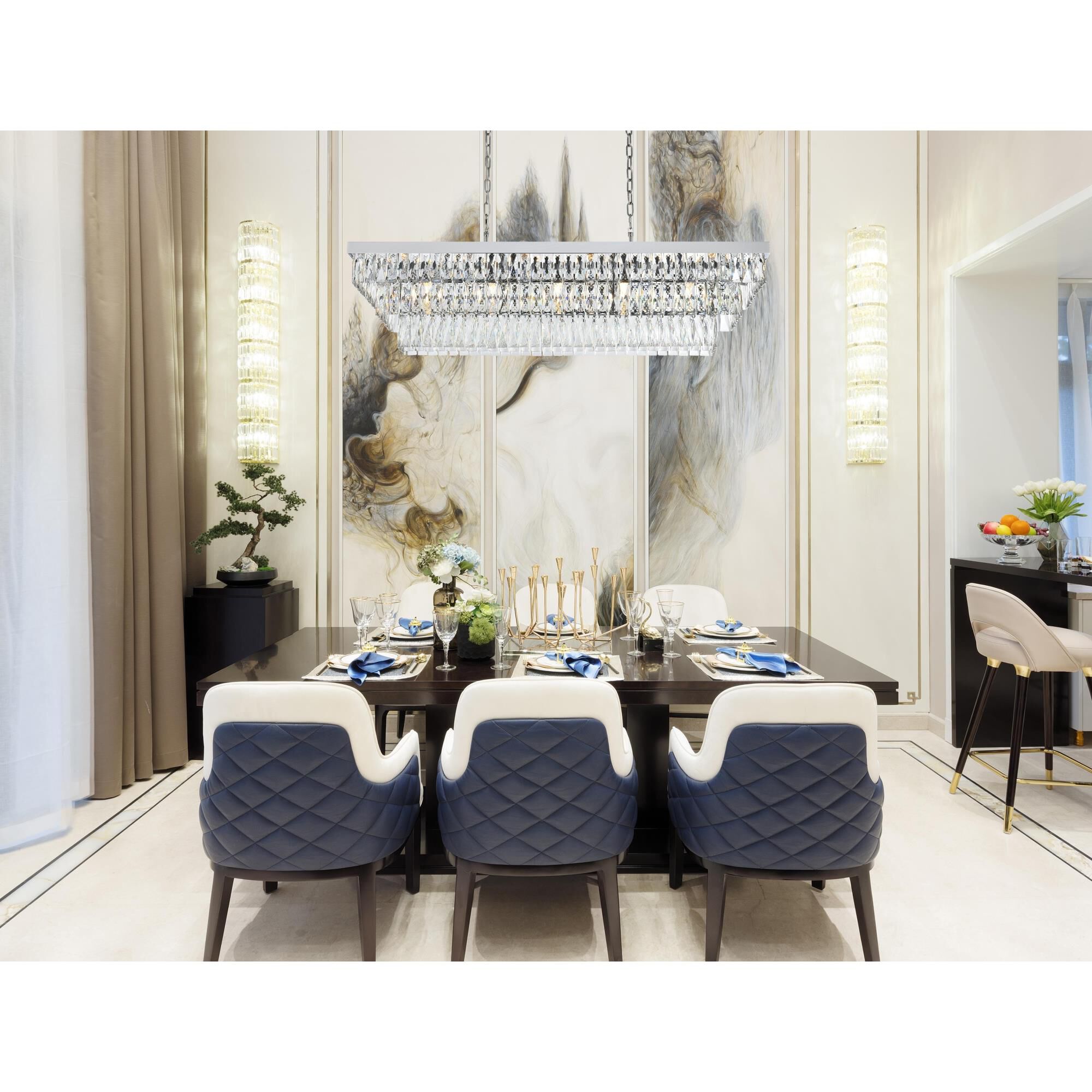 Josephine 48 Inch Linear Suspension Light by Elegant Lighting