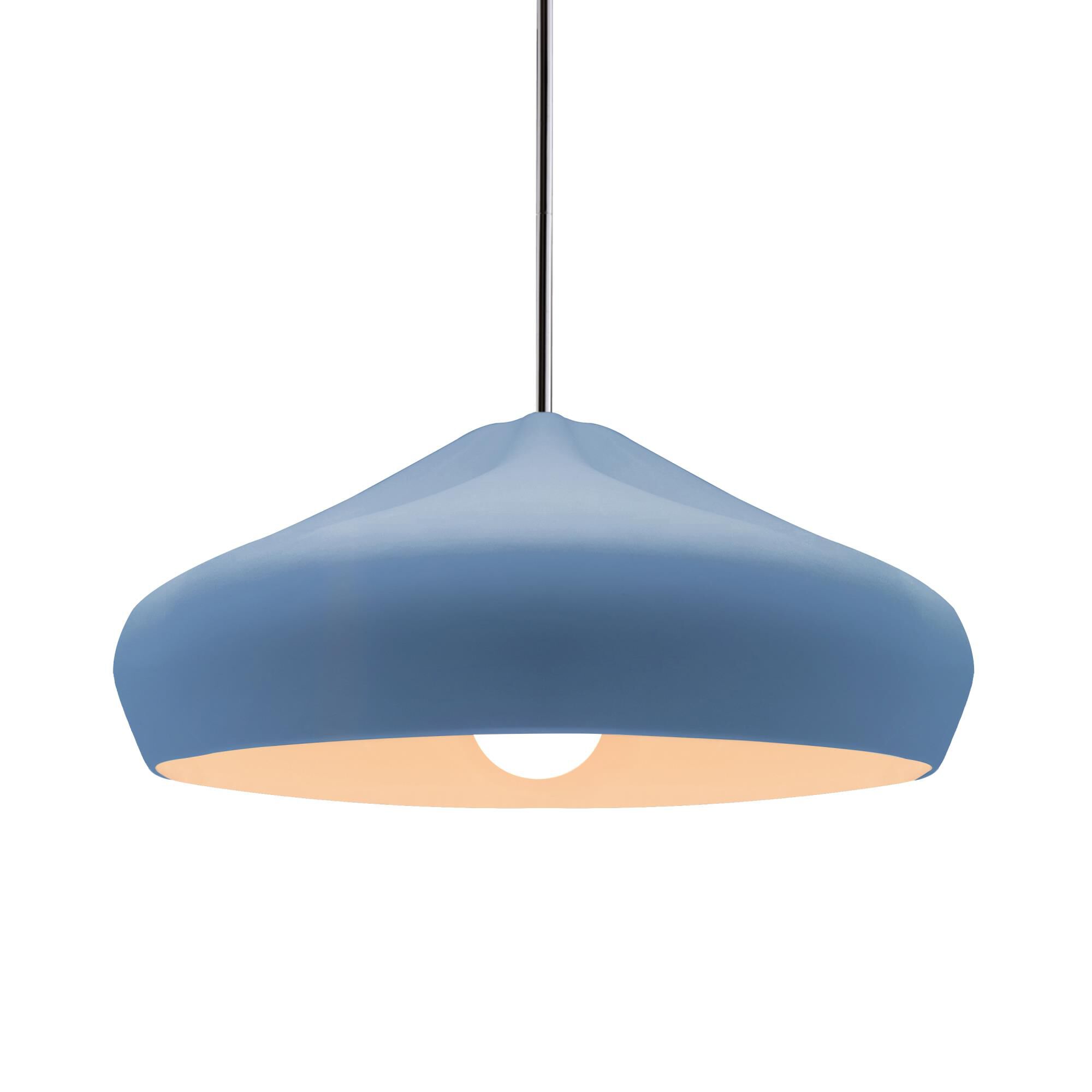 Shown in Polished Chrome finish and Sky Blue shade
