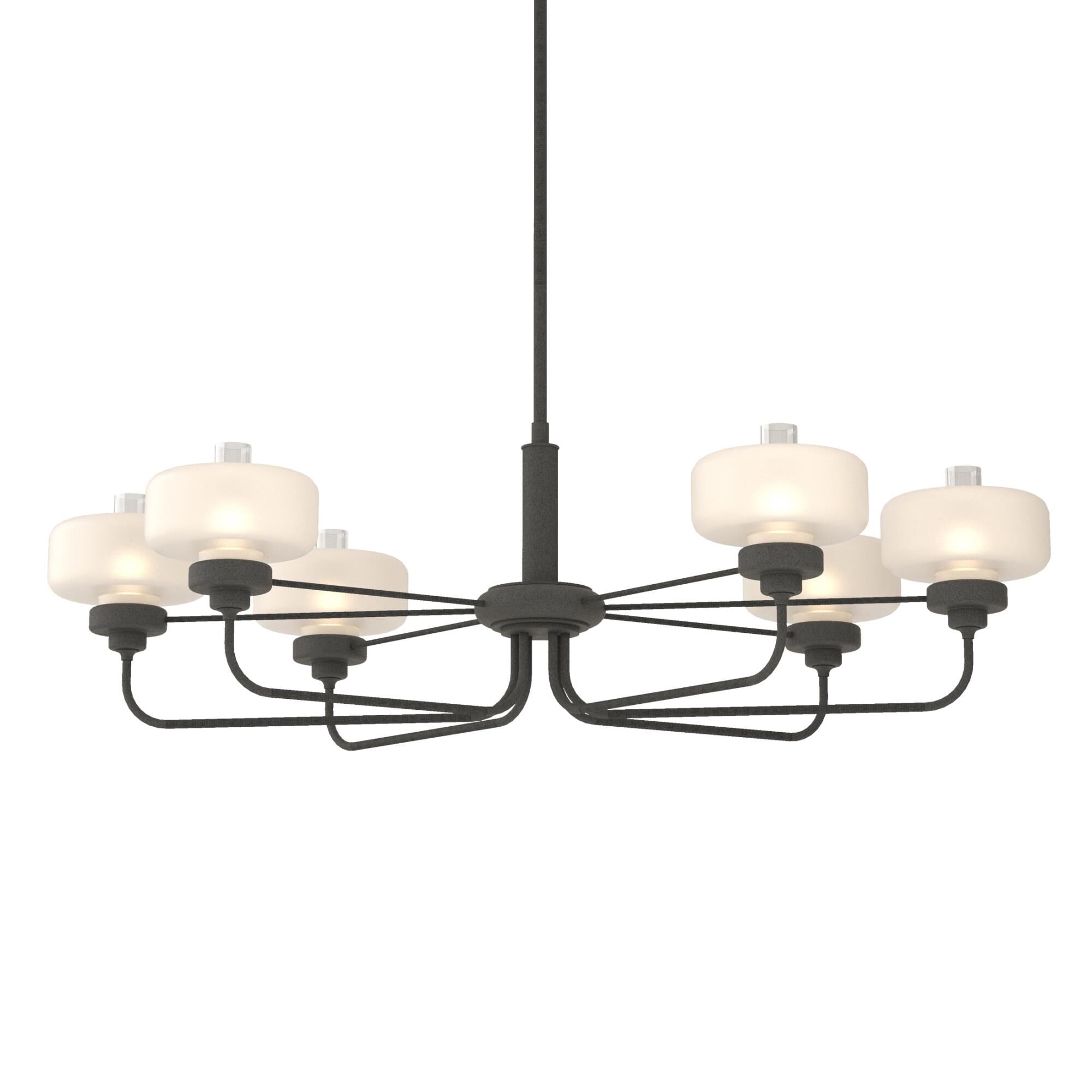 Nola 42 Inch 6 Light Linear Suspension Light by Hubbardton Forge