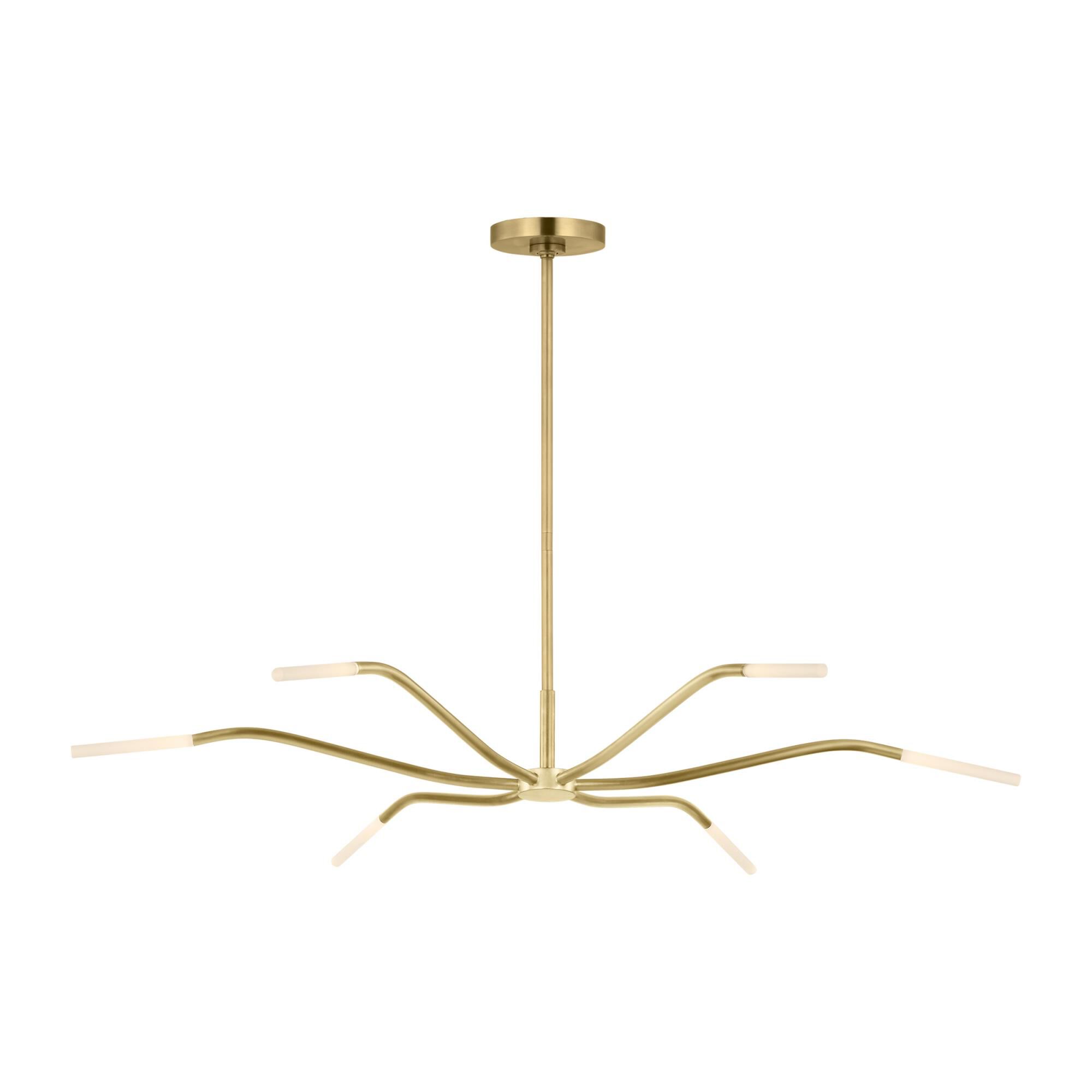 Shown in Hand-Rubbed Antique Brass finish and Opal Etched K9 Crystal glass