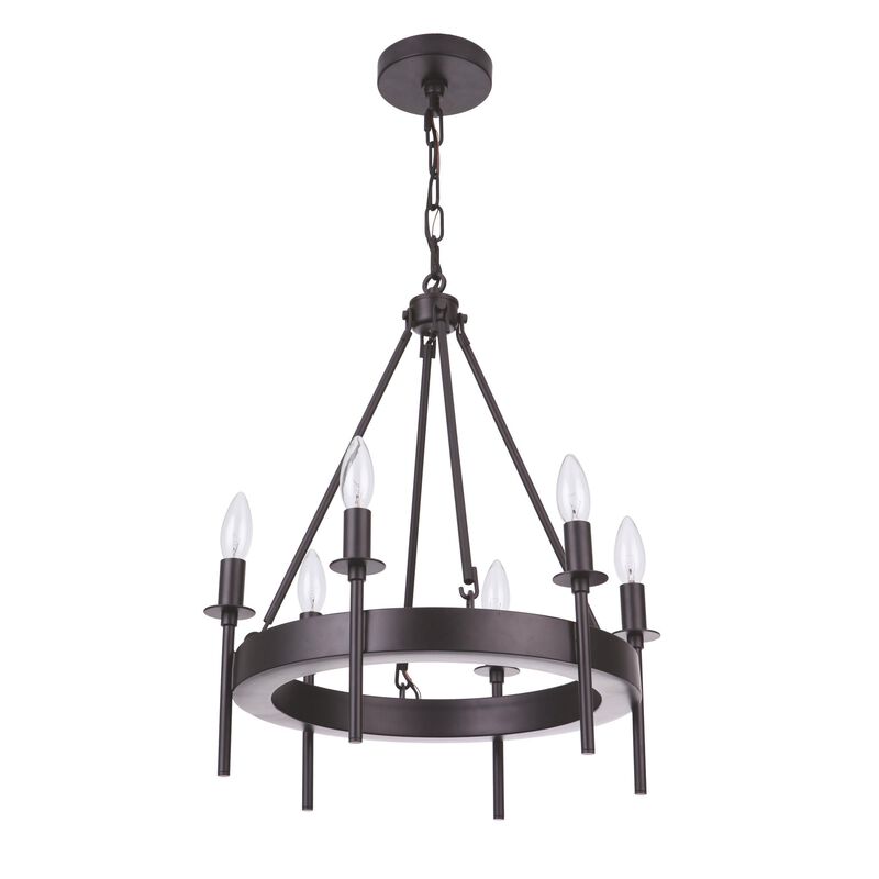 Larrson 17 Inch 6 Light Mini Chandelier by Craftmade