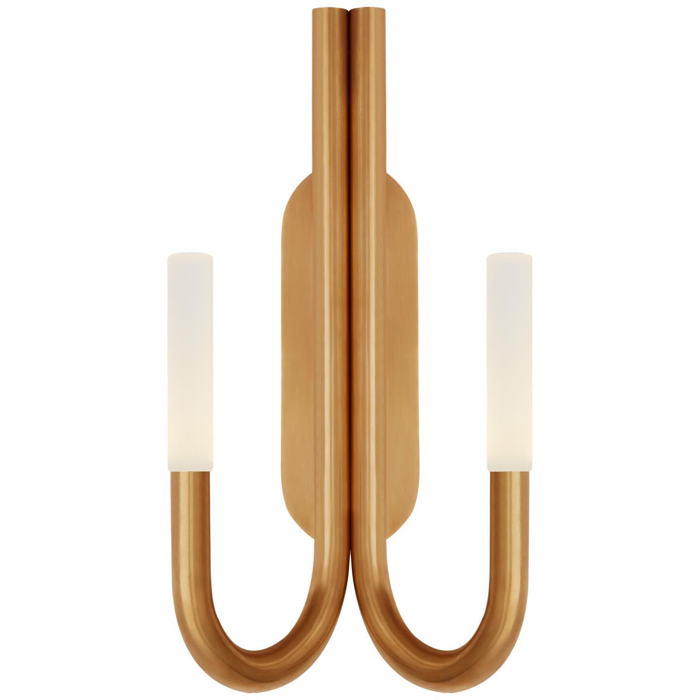 Shown in Antique-Burnished Brass finish and Etched Crystal glass