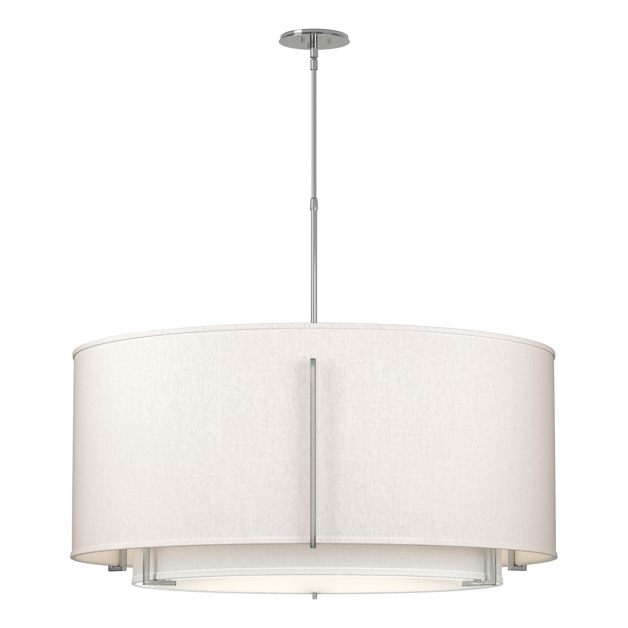 Shown in Sterling finish and Beige shade