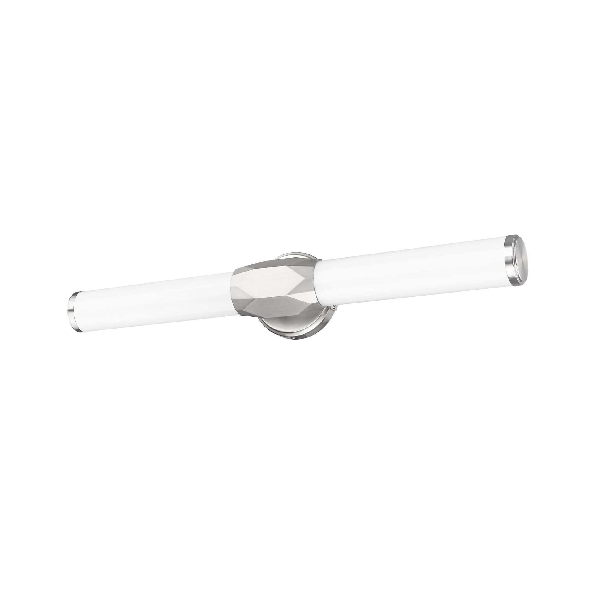 Shown in Brushed Nickel finish and Frosted glass