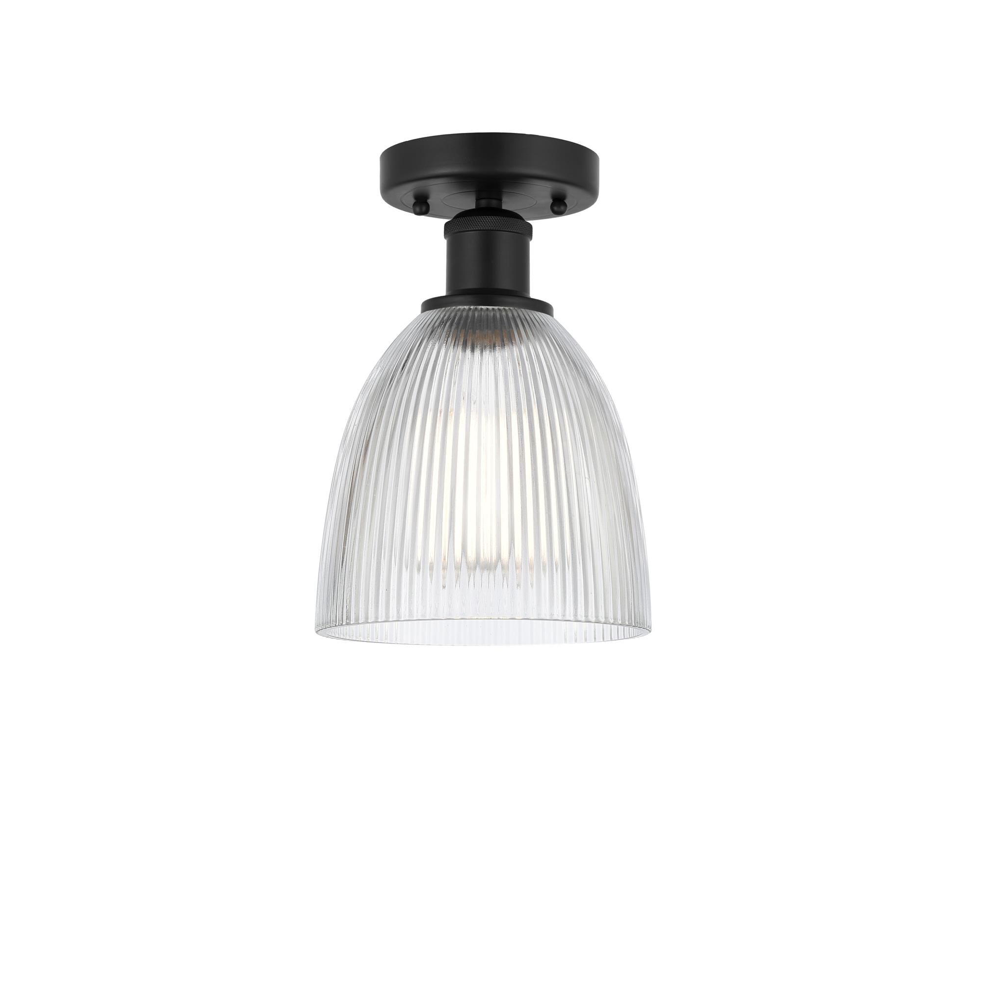 Shown in Matte Black, Clear finish and Clear glass and Clear Glass shade