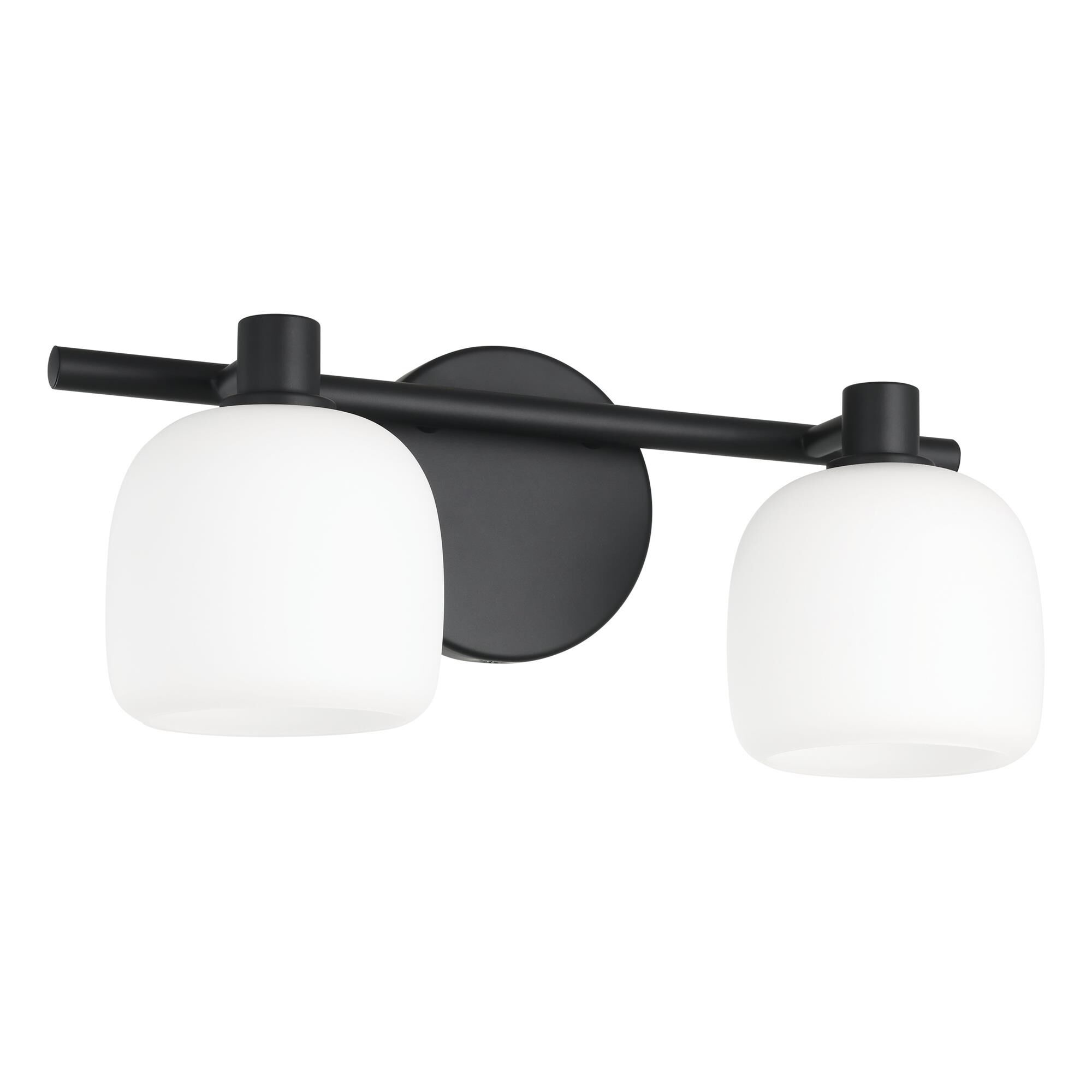Shown in Matte Black finish and Etched Opal glass